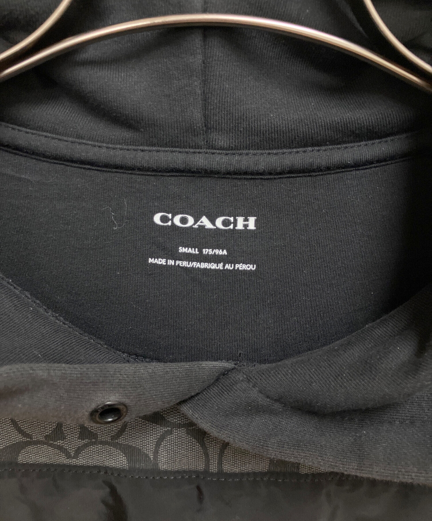 中古・古着通販】COACH (コーチ) パーカー ブラック サイズ:SIZE S