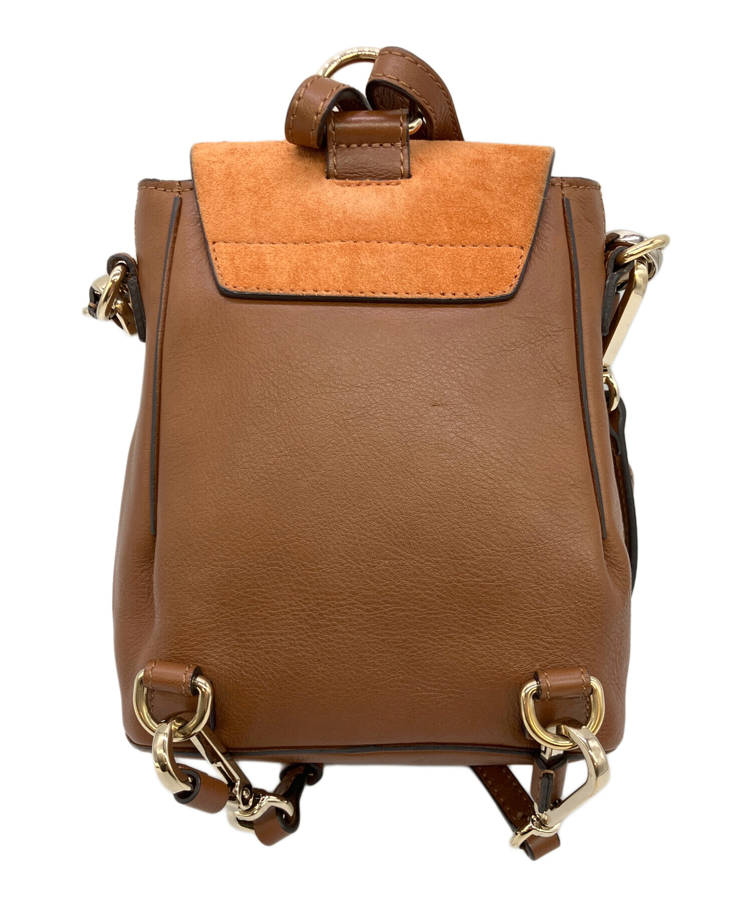 中古・古着通販】Chloe (クロエ) FAYE 2WAYバッグ ブラウン×オレンジ