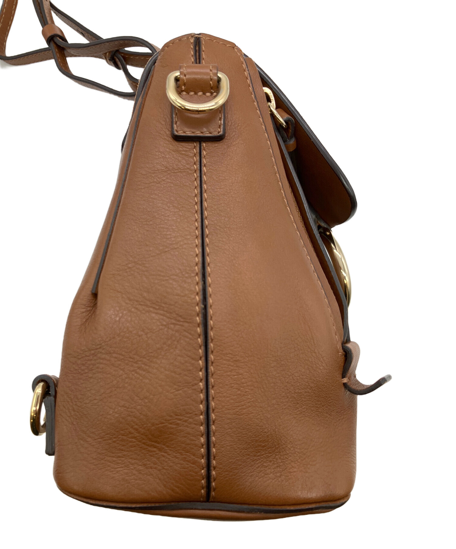 中古・古着通販】Chloe (クロエ) FAYE 2WAYバッグ ブラウン×オレンジ 
