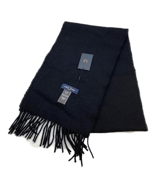 【タグ付き新品・未使用】FRED PERRYマフラーと靴下セット 中古・古着通販】FRED PERRY (フレッドペリー) マフラー ブラック 未