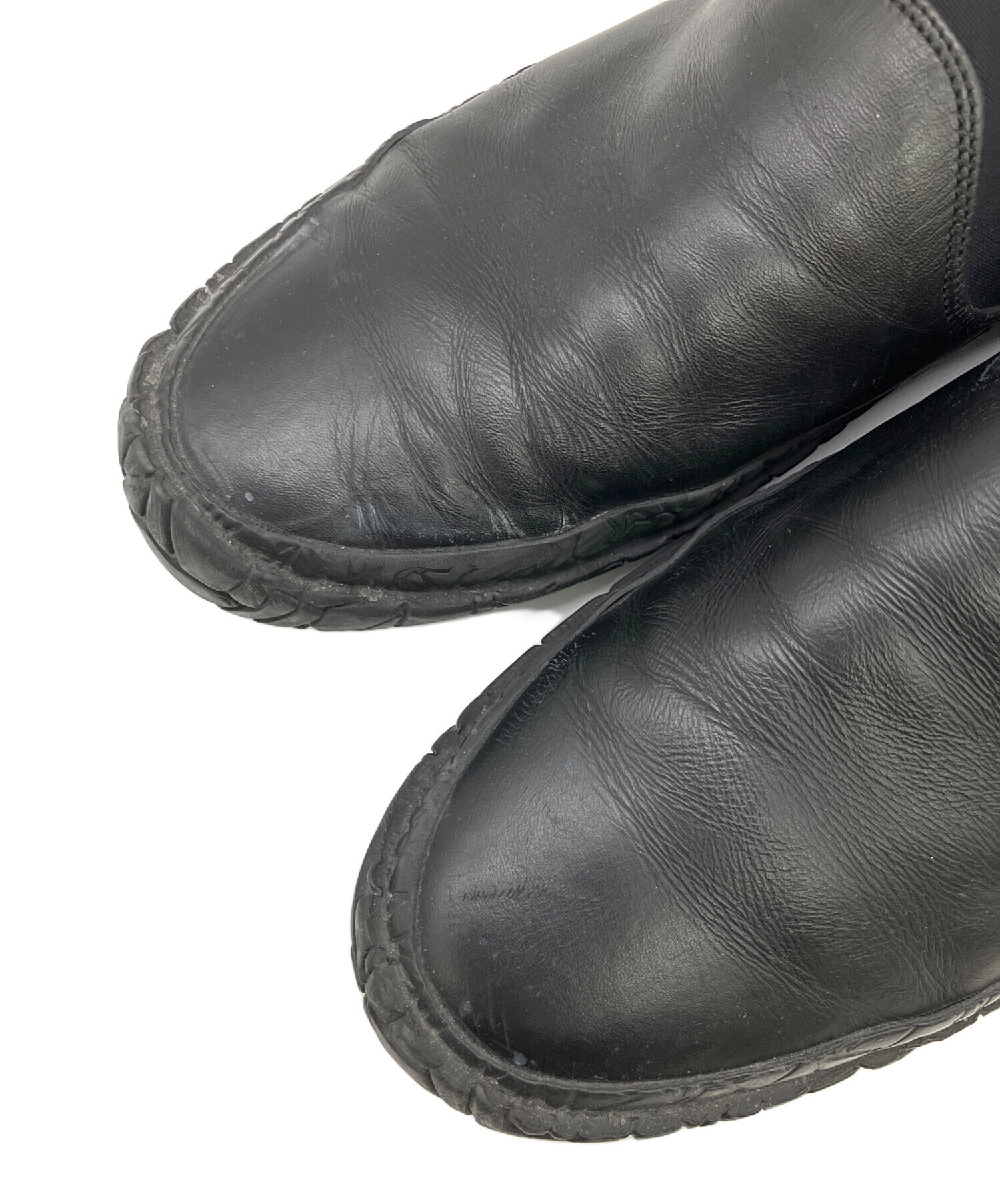 未使用 プランテーション ダービー レザースリッポン スニーカー イッセイミヤケ 中古・古着通販】ISSEY MIYAKE (イッセイミヤケ) スリッポン ブラック