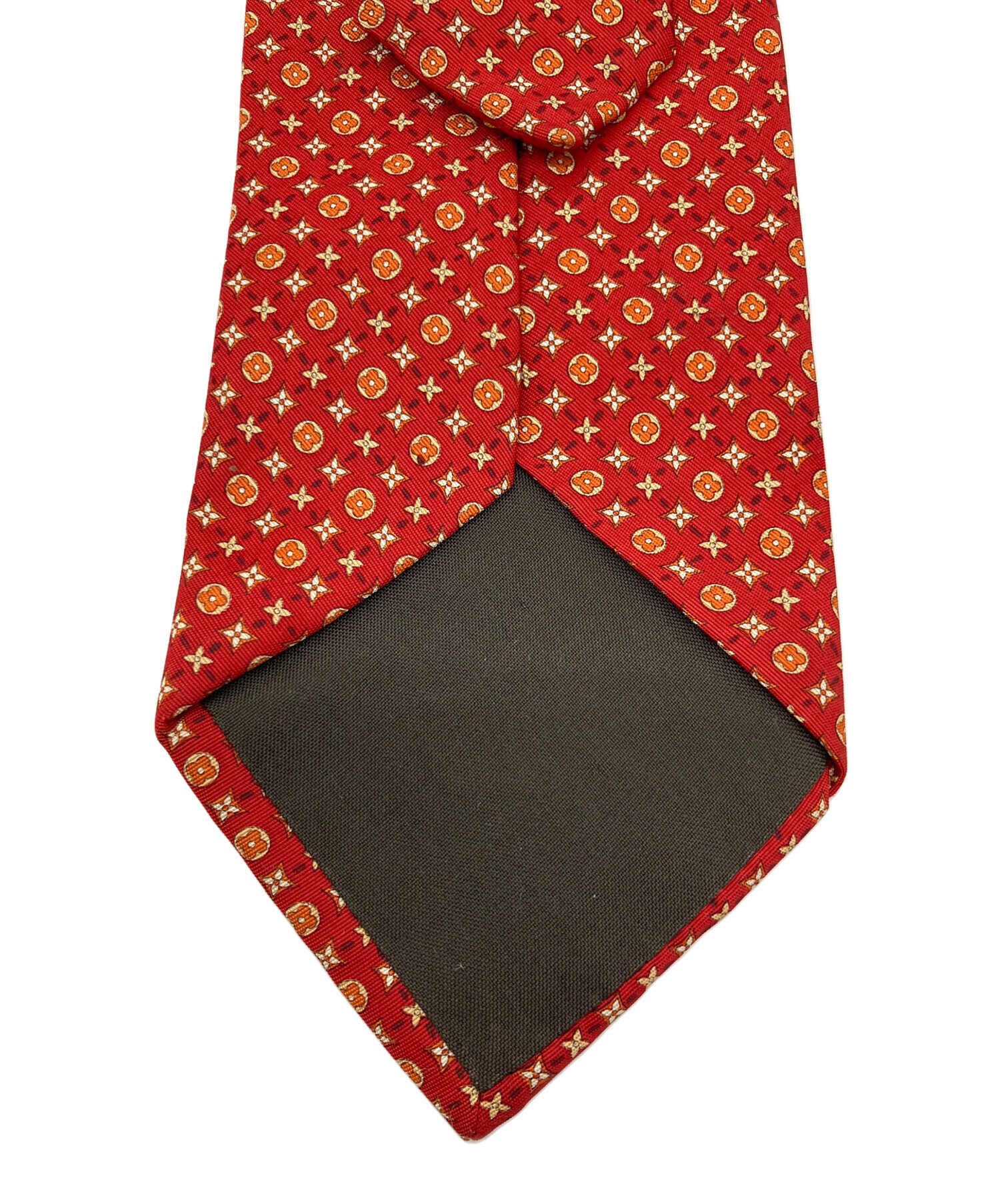 LOUIS VUITTON レッドネクタイ 幾何学模様定価35000円 中古・古着通販】LOUIS VUITTON (ルイ ヴィトン) ネクタイ レッド
