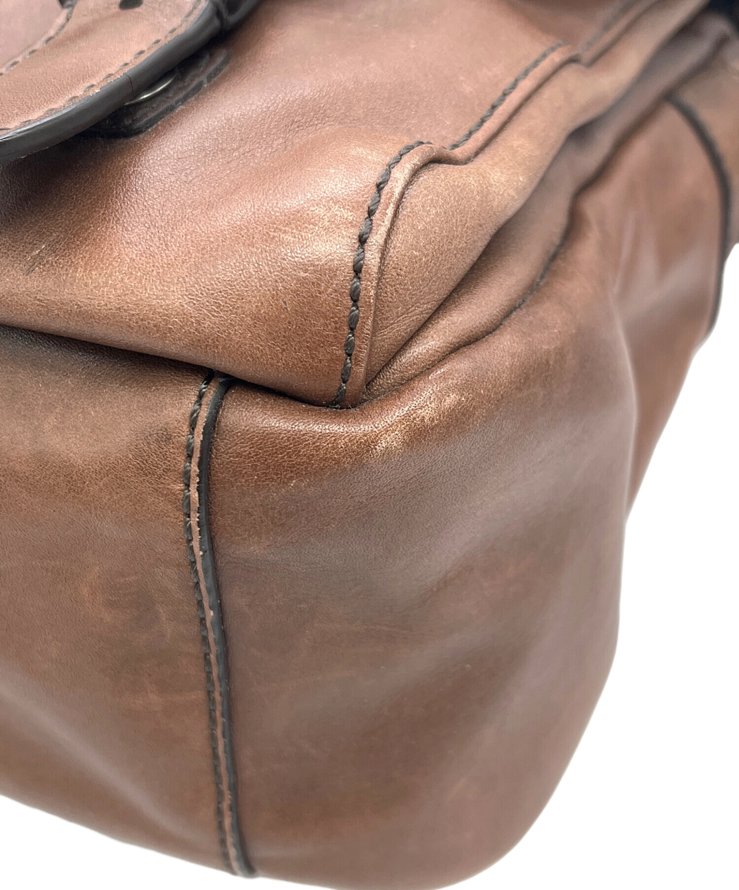 【未使用・タグ付き】COACH メッセンジャーバッグ レザー ブラウン 中古・古着通販】COACH (コーチ) メッセンジャーバッグ ブラウン