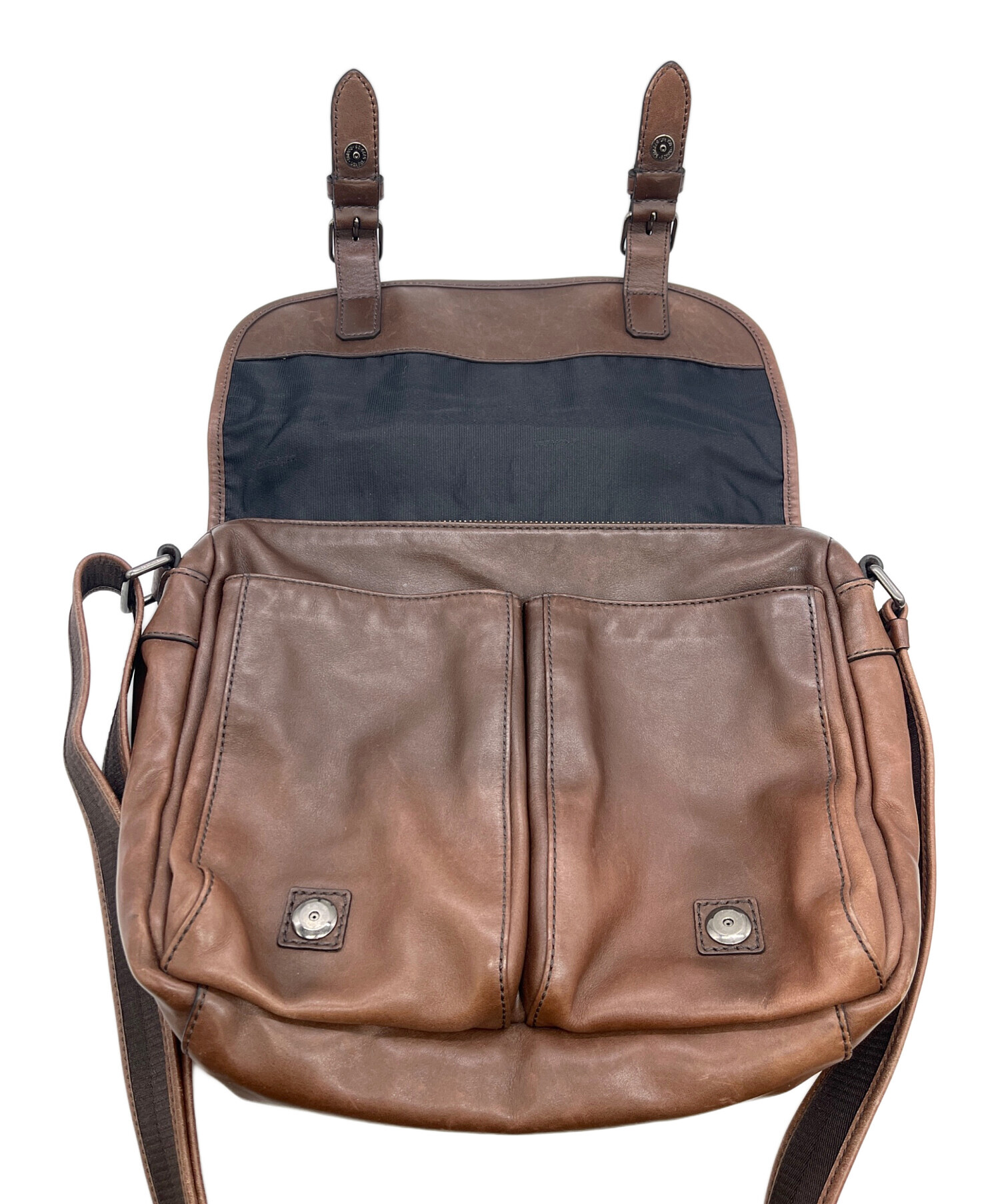 中古・古着通販】COACH (コーチ) メッセンジャーバッグ ブラウン