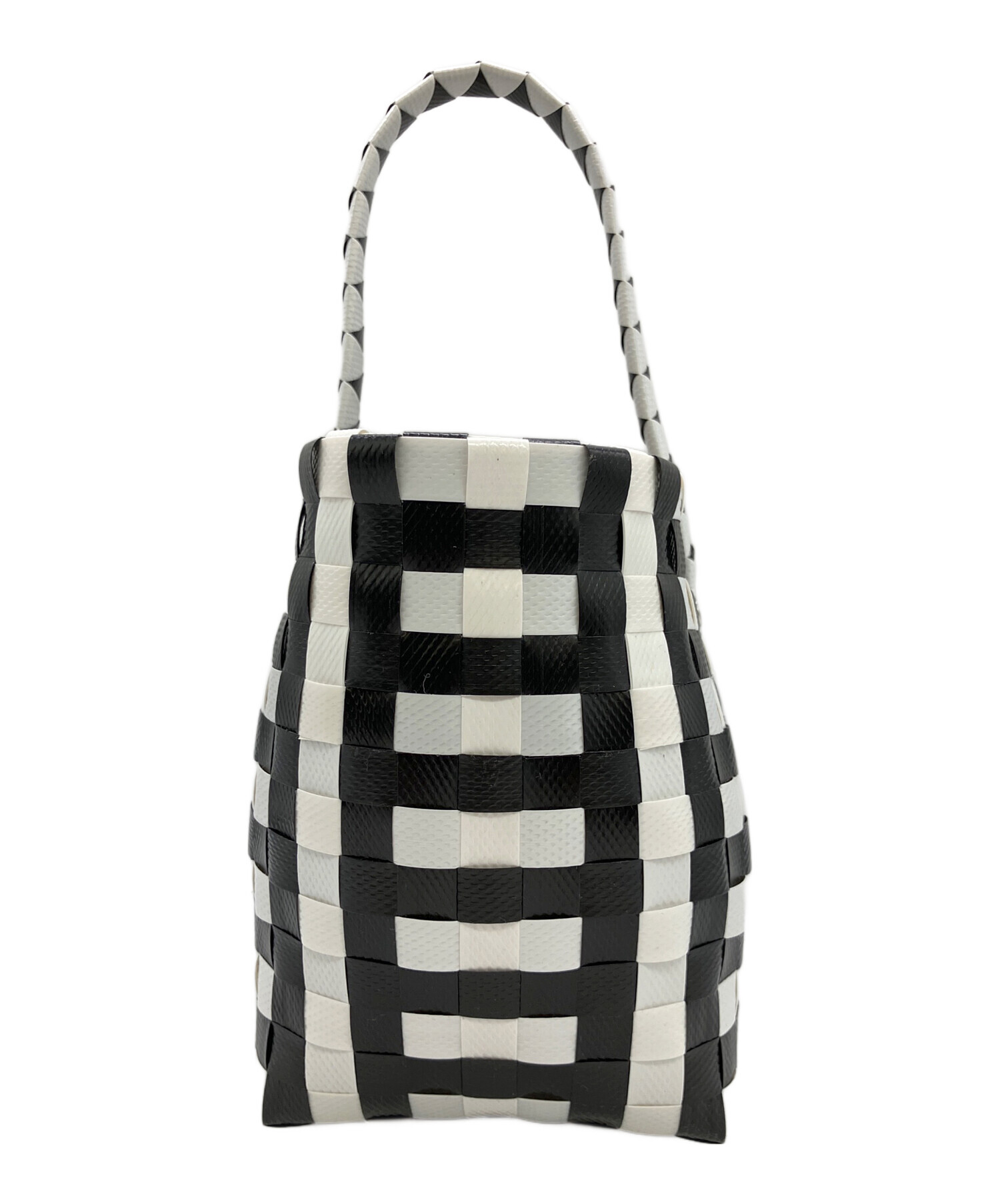 中古・古着通販】MARNI (マルニ) カゴバッグ ブラック×ホワイト