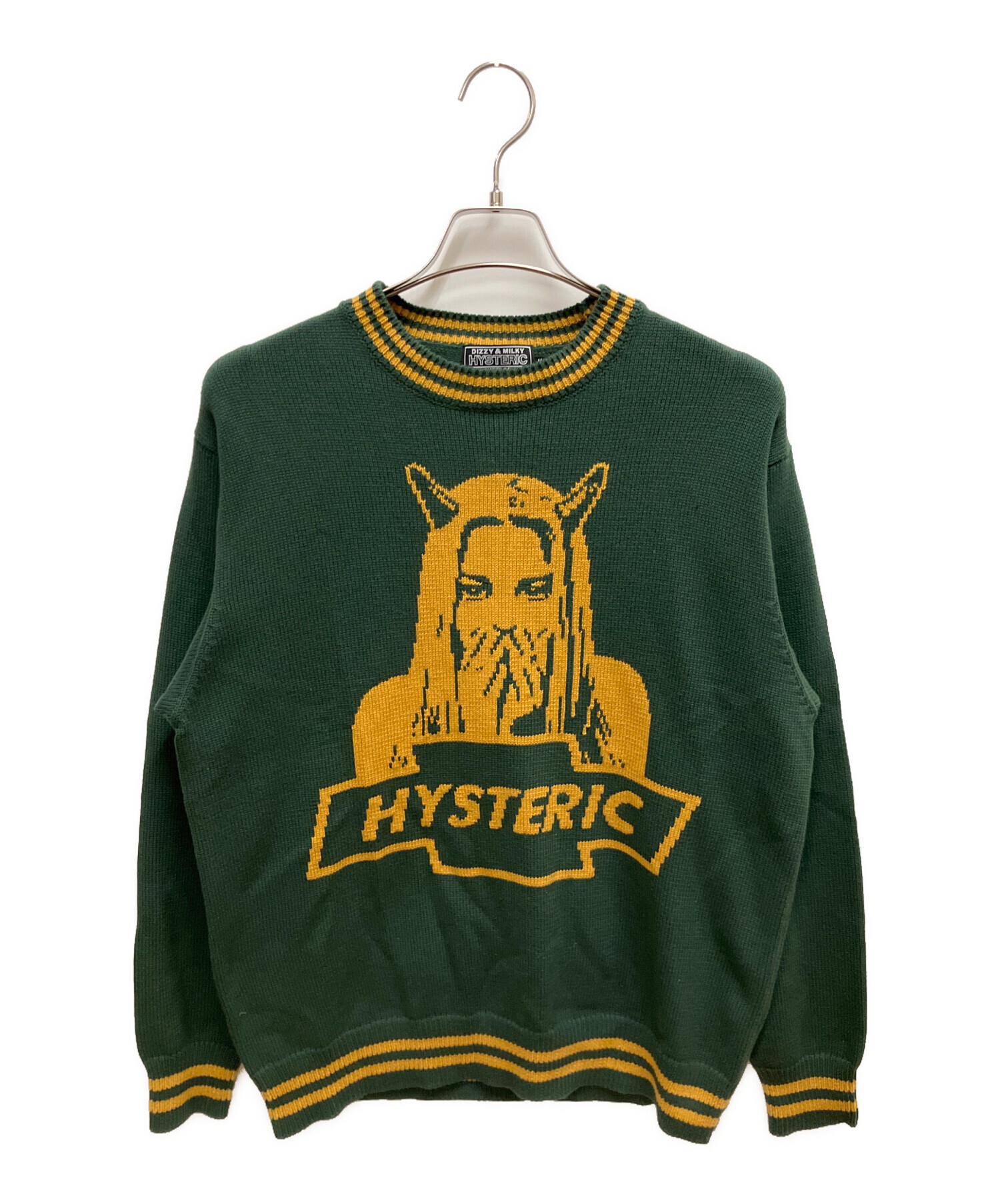 ヒステリックグラマーニットグリーン 中古・古着通販】Hysteric Glamour (ヒステリックグラマー) ニット
