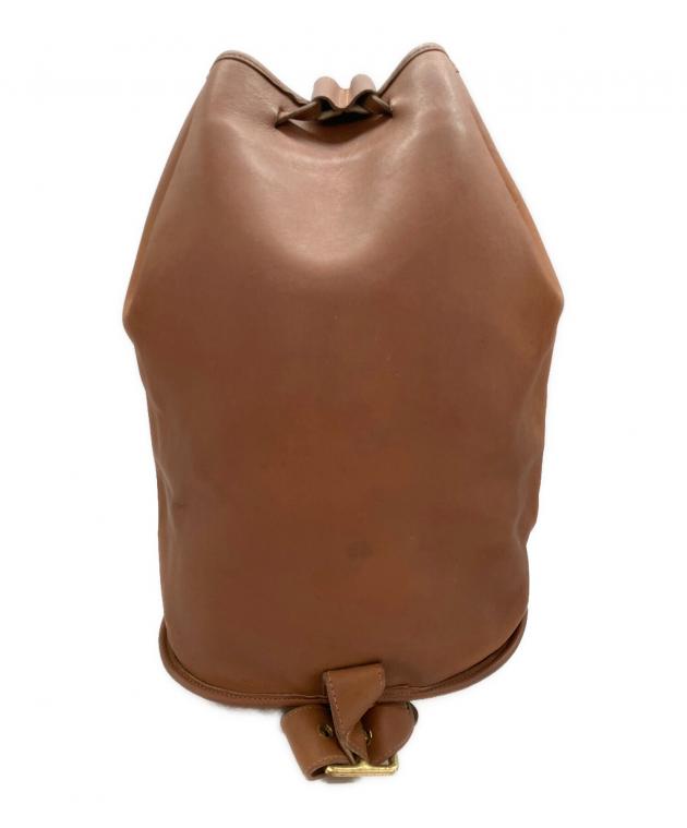 中古・古着通販】COACH (コーチ) 巾着ショルダーバッグ ブラウン