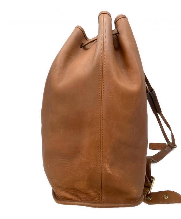 中古・古着通販】COACH (コーチ) 巾着ショルダーバッグ ブラウン