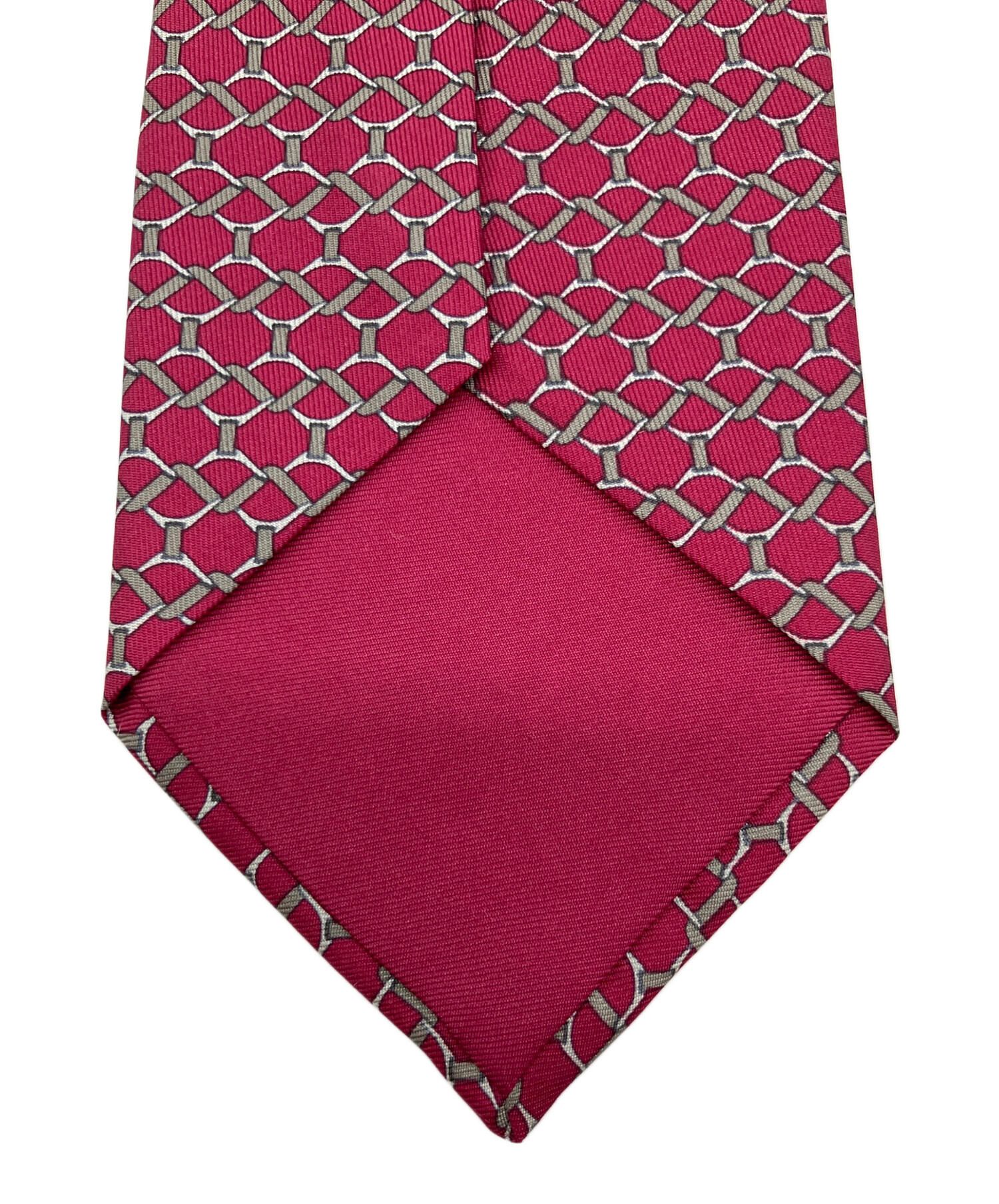 中古・古着通販】HERMES (エルメス) ネクタイ レッド サイズ:全長130cm