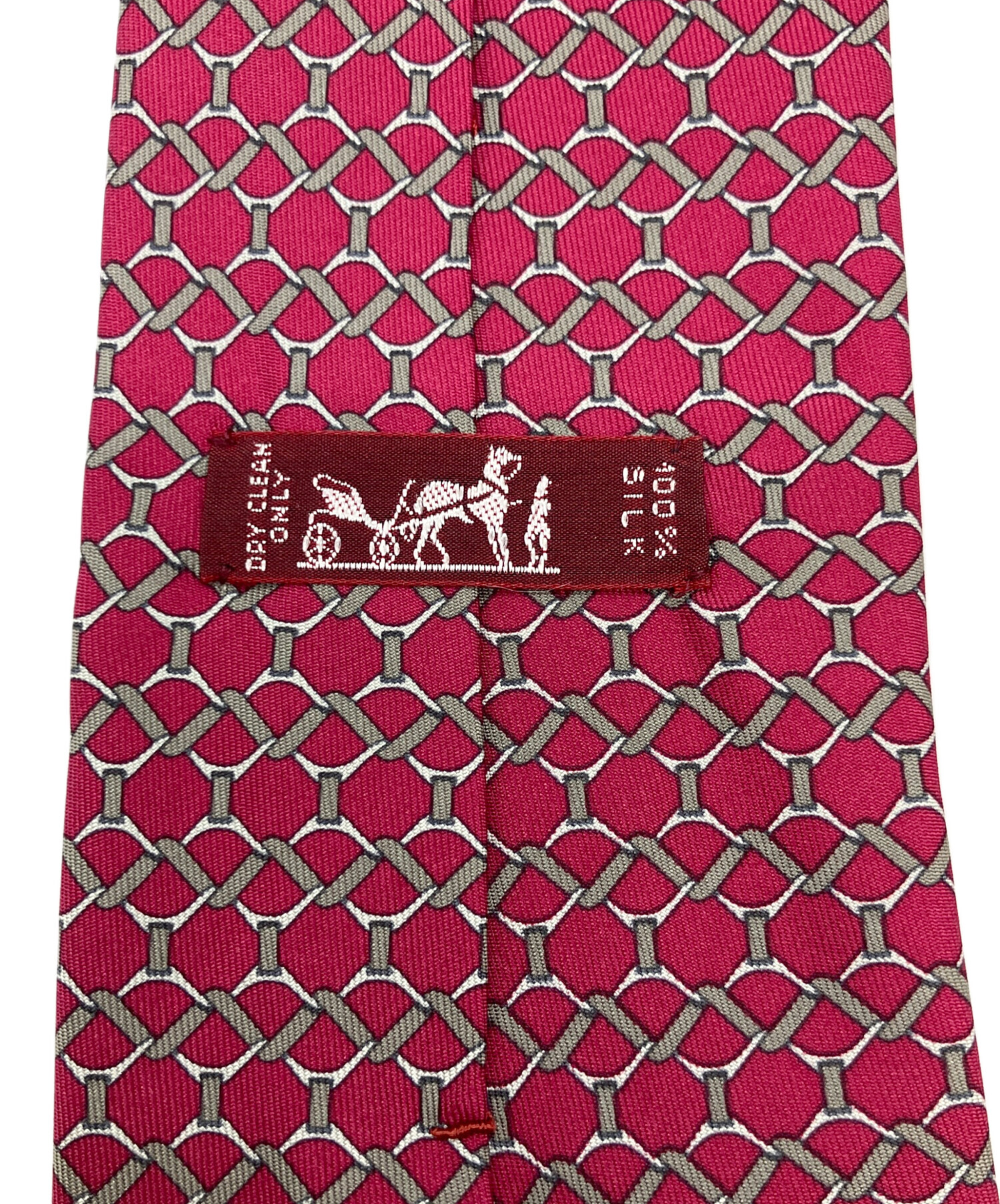 中古・古着通販】HERMES (エルメス) ネクタイ レッド サイズ:全長130cm