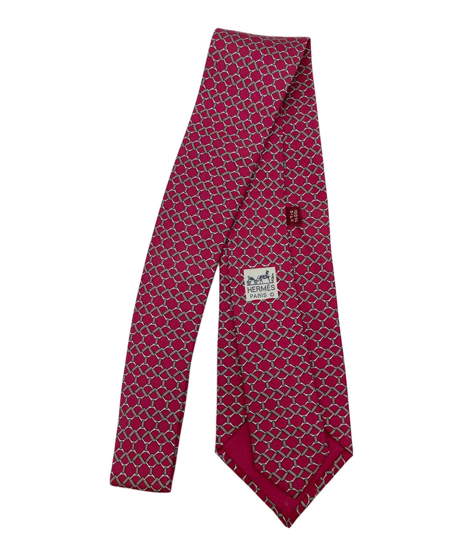 中古・古着通販】HERMES (エルメス) ネクタイ レッド サイズ:全長130cm