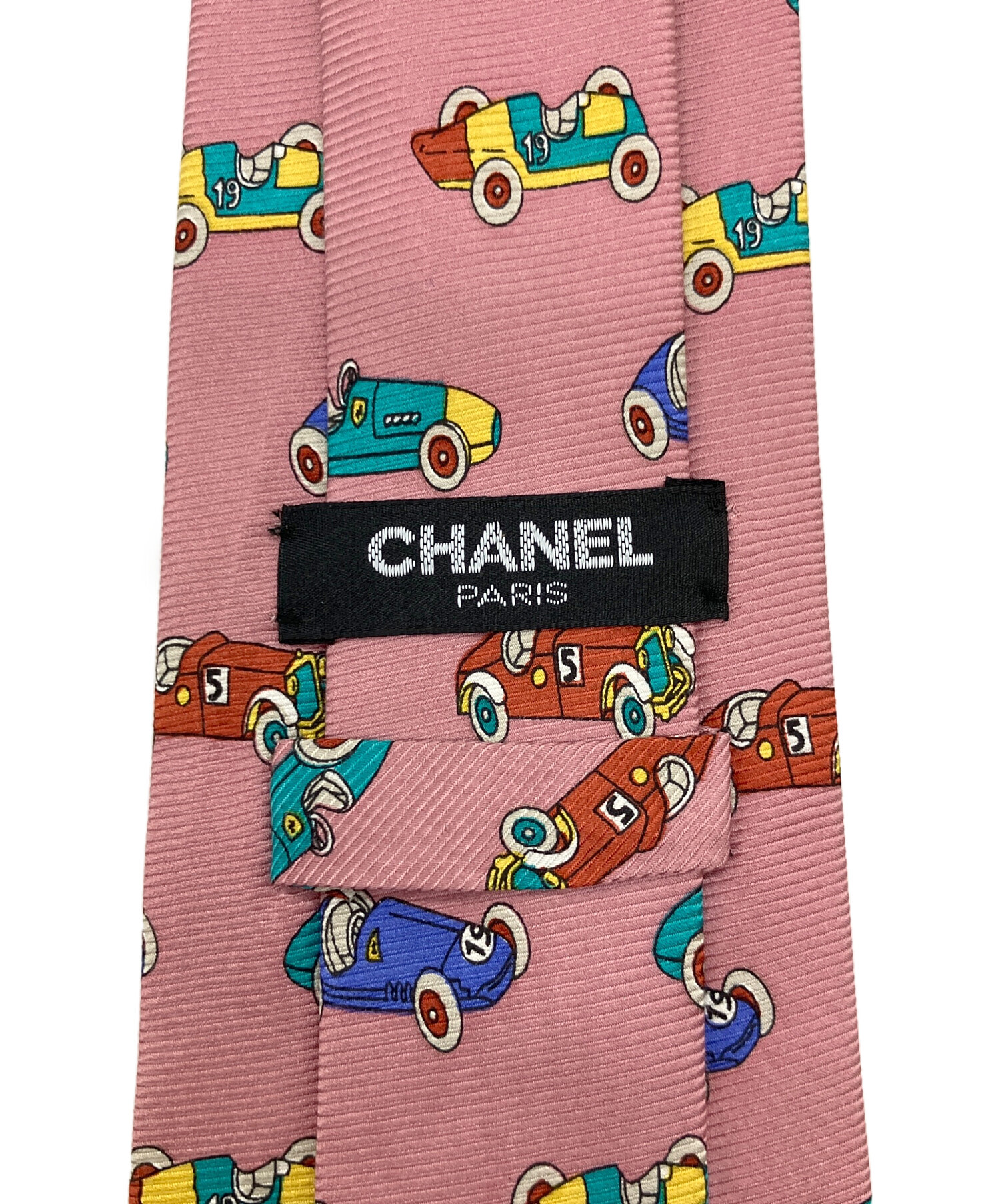 中古・古着通販】CHANEL (シャネル) ネクタイ ピンク サイズ:全長140cm