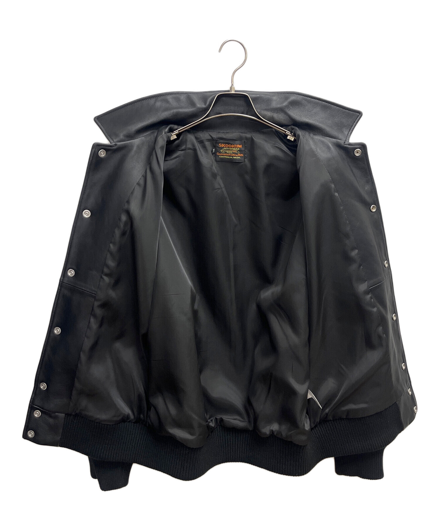 中古・古着通販】skookum (スクーカム) レザースタジャン ブラック