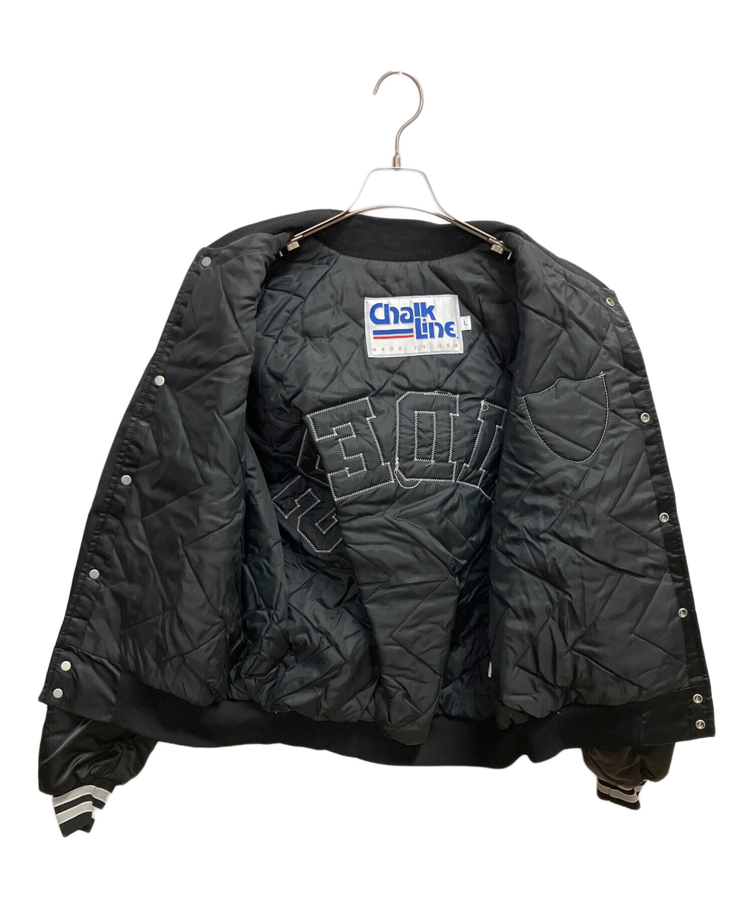 中古・古着通販】Chalk Line (チョークライン) スタジャン ブラック