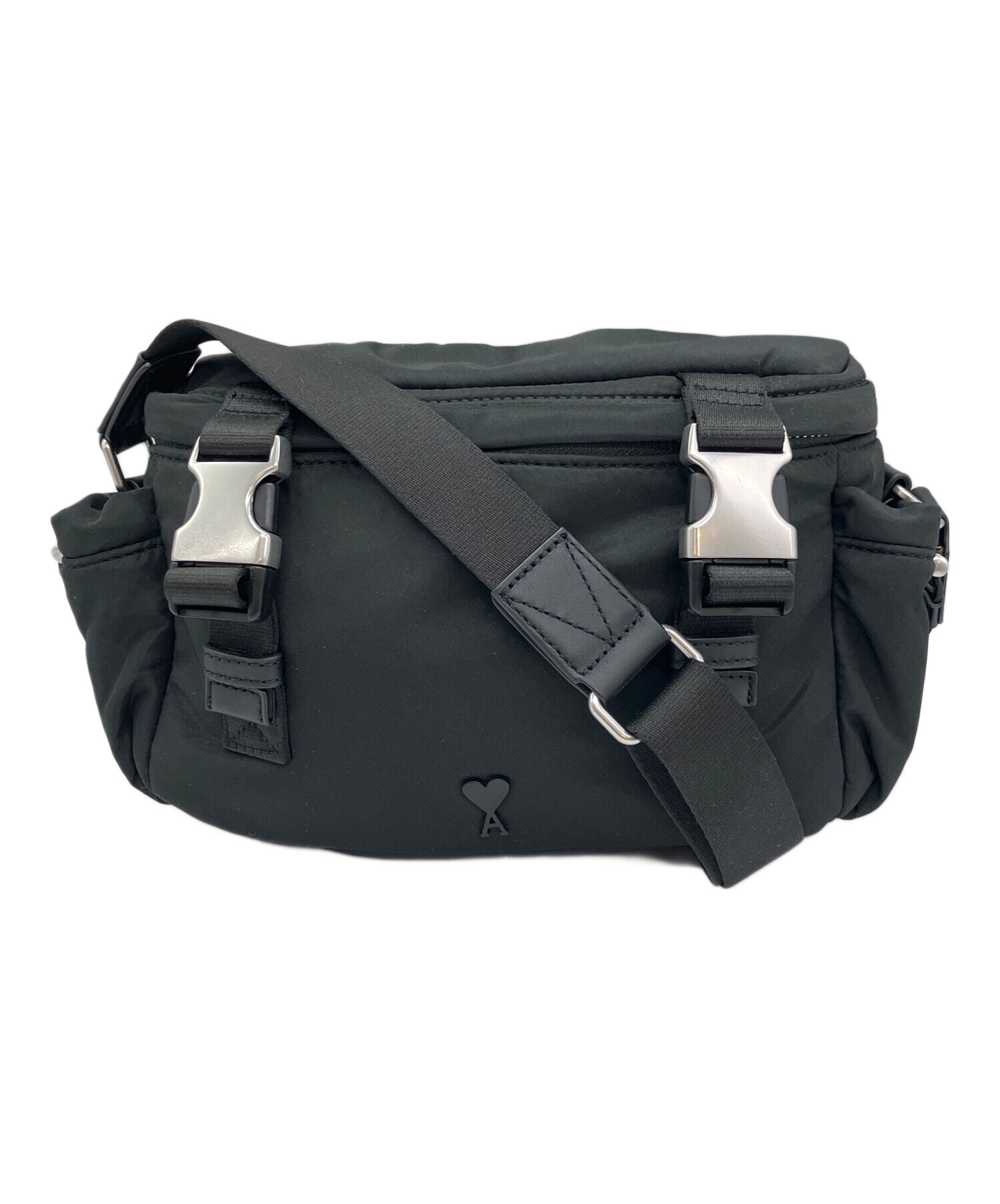 中古・古着通販】AMI PARIS (アミ パリス) ADC MESSENGER BAG ブラック
