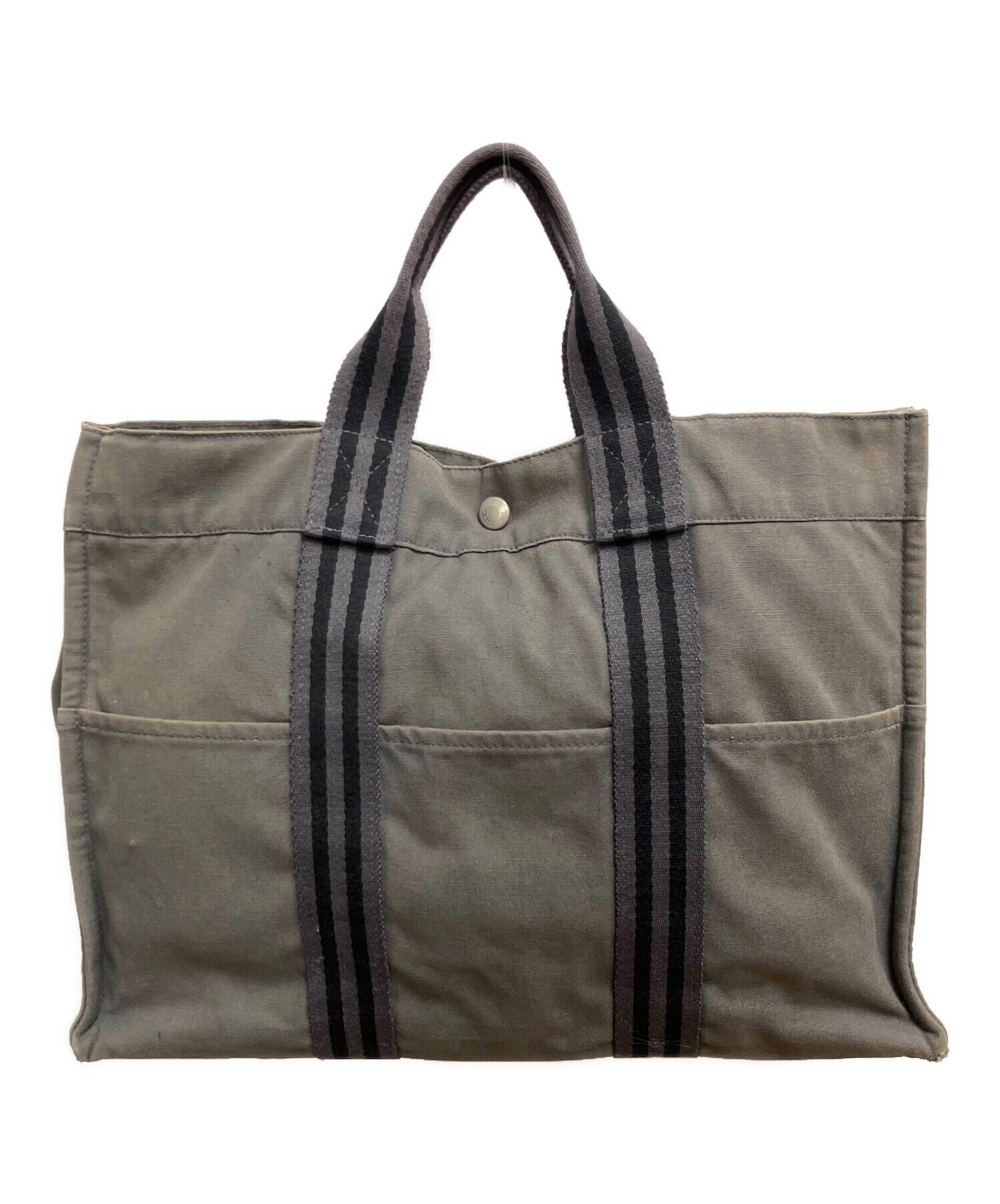 中古・古着通販】HERMES (エルメス) フールトゥMM トートバッグ グレー 