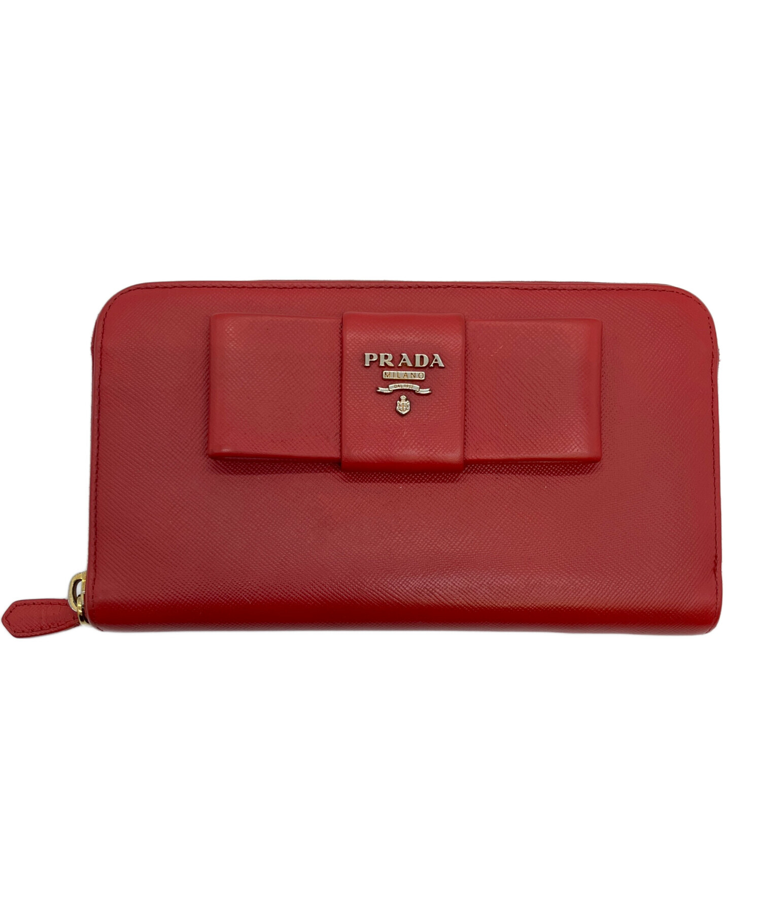 中古・古着通販】PRADA (プラダ) サフィアーノ ラウンドファスナー
