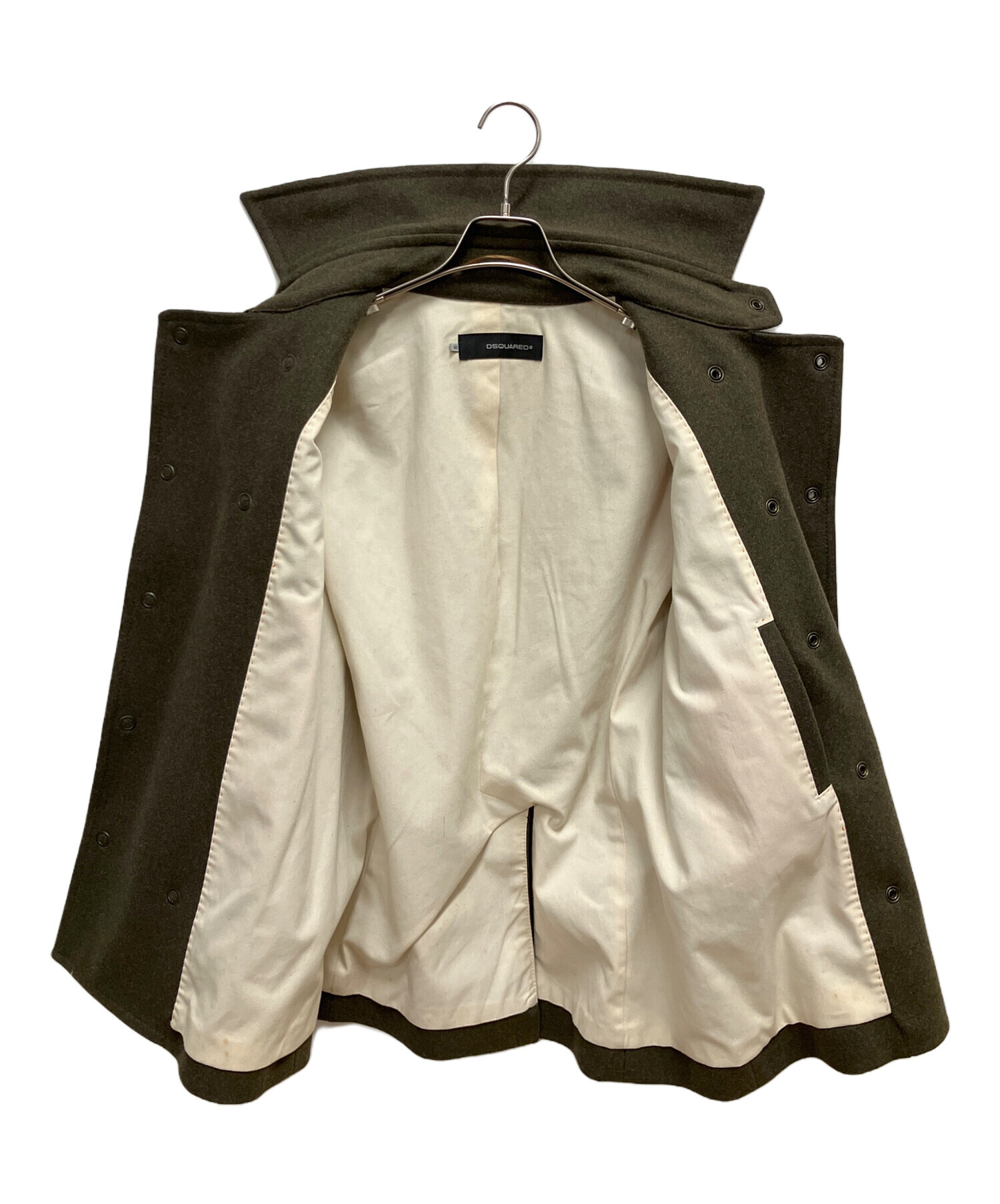 中古・古着通販】DSQUARED2 (ディースクエアード) Pコート オリーブ