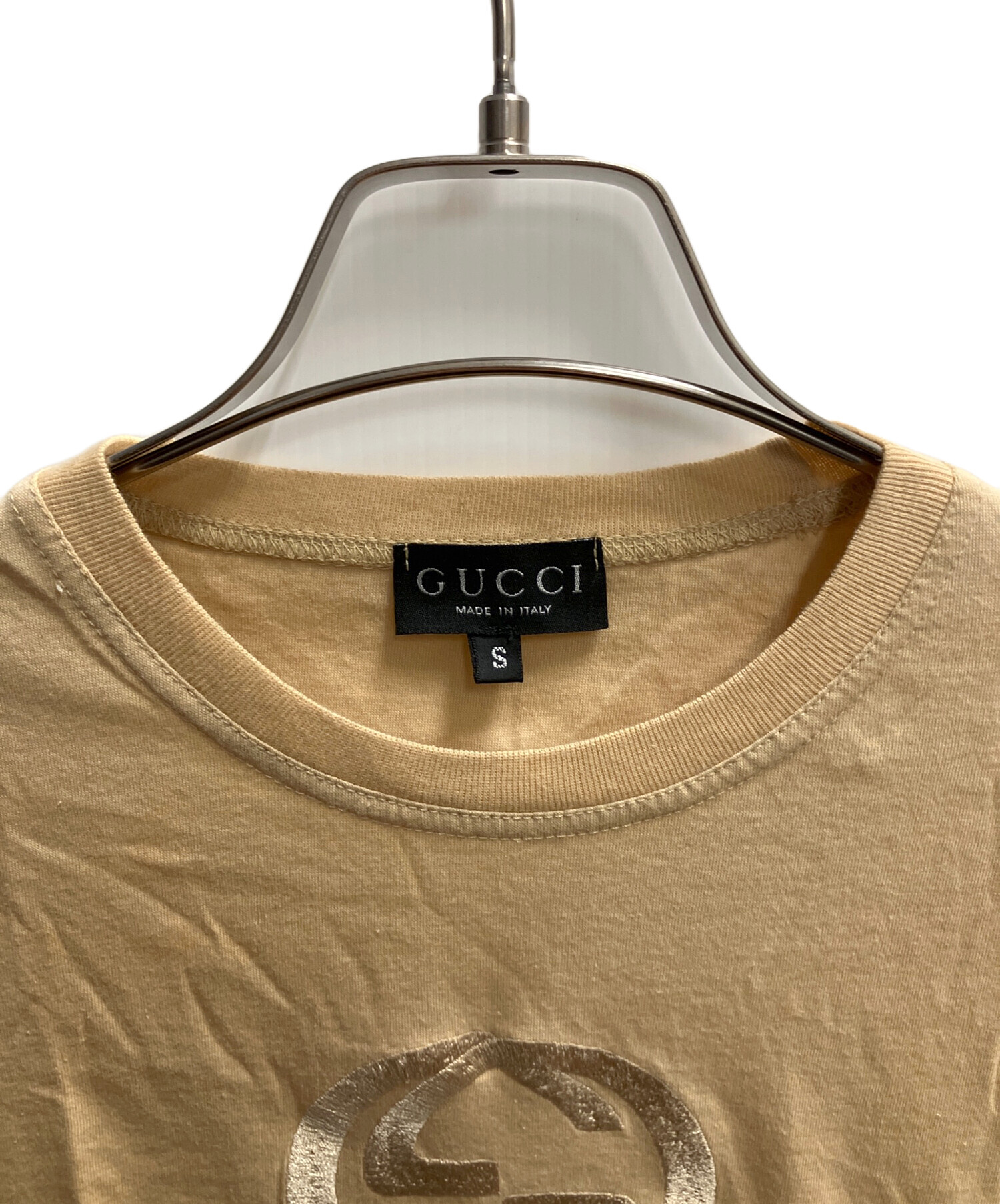 中古・古着通販】GUCCI (グッチ) GG 半袖Tシャツ ベージュ サイズ:SIZE