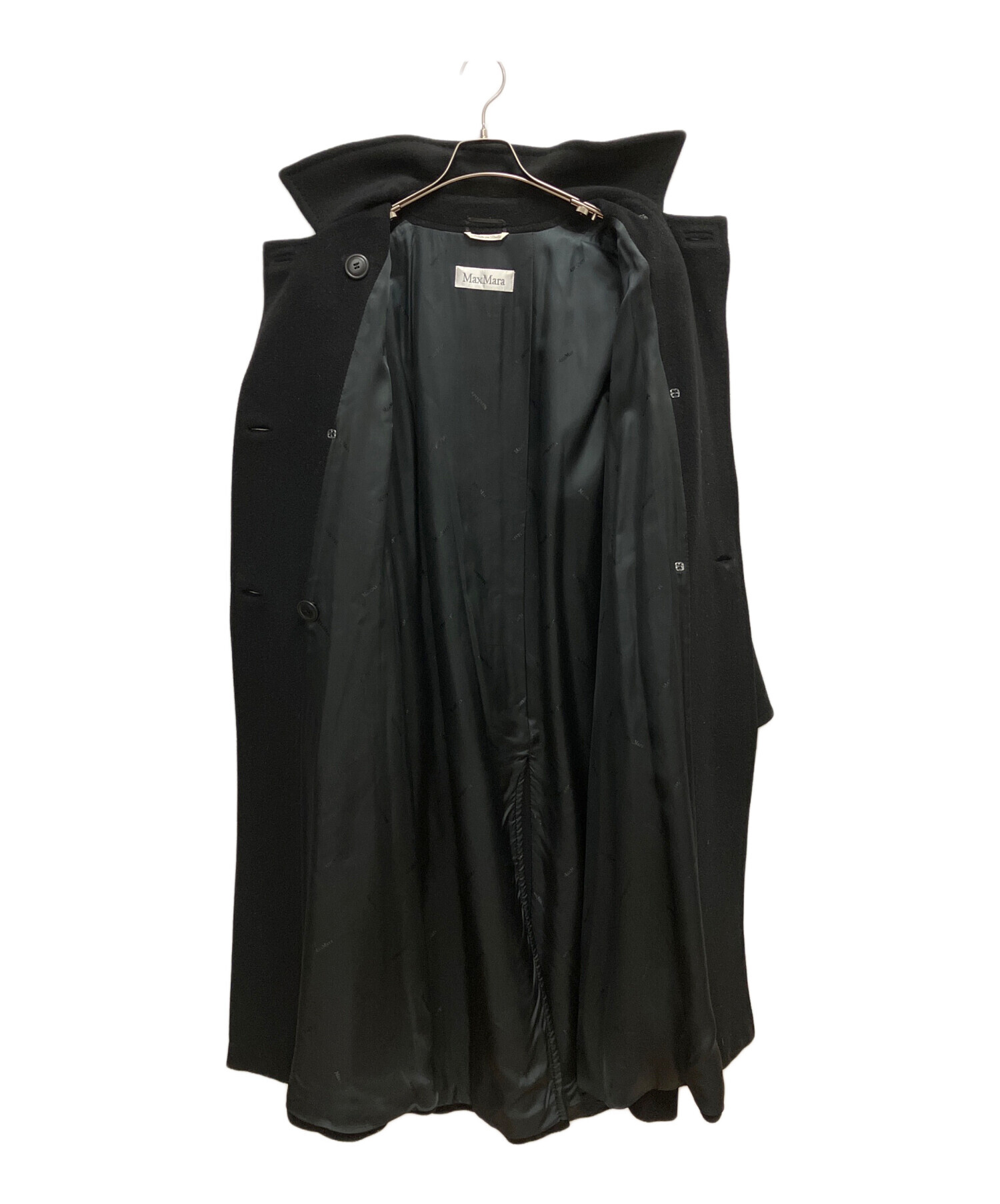 中古・古着通販】MaxMara (マックスマーラ) ロングコート ブラック