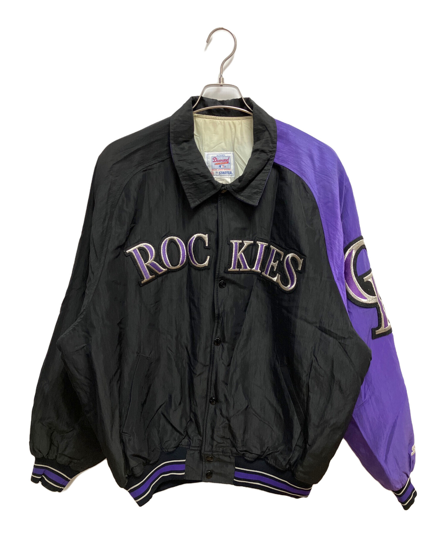 中古・古着通販】STARTER (スターター) スタジャン ブラック×パープル