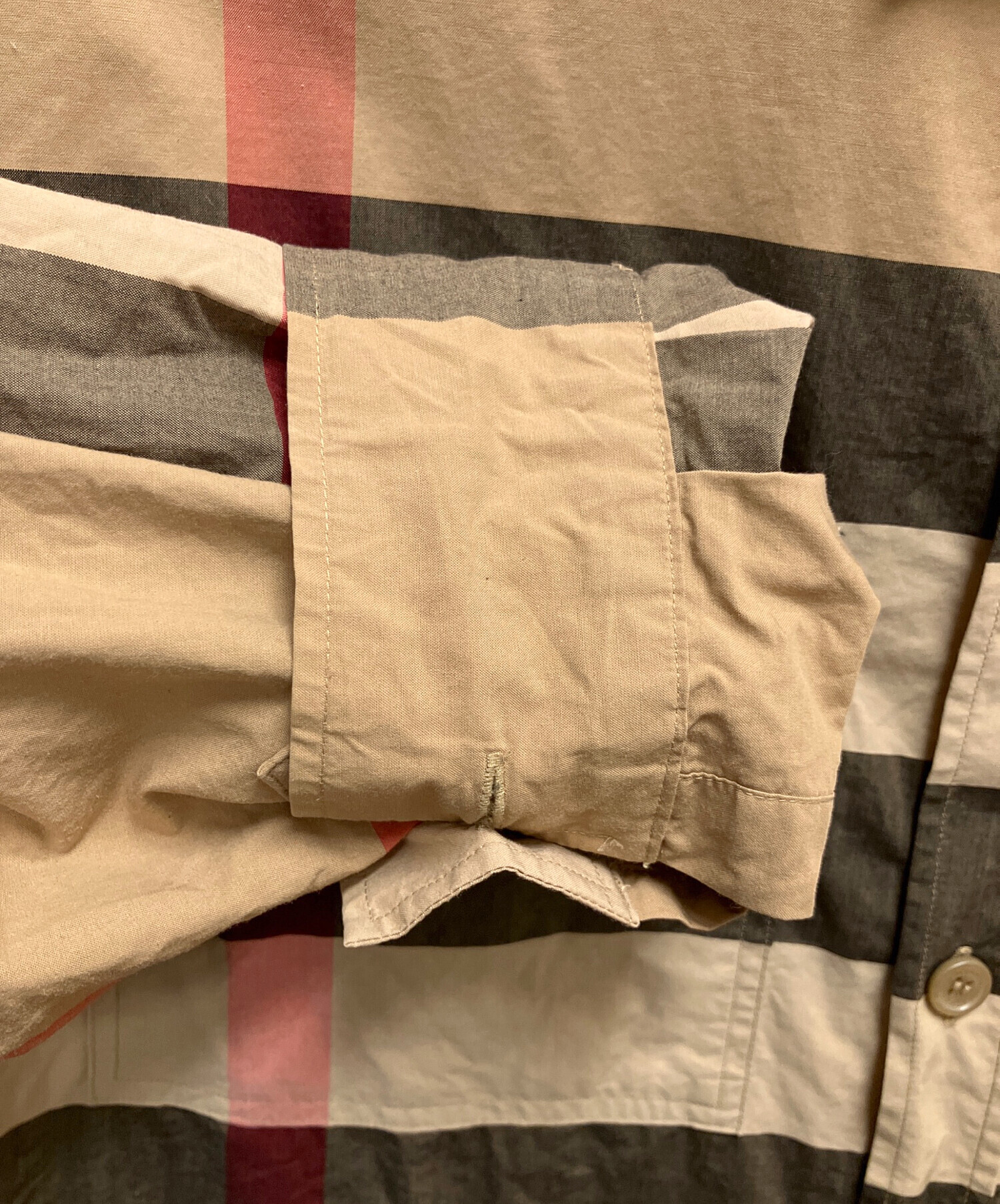 中古・古着通販】BURBERRY (バーバリー) ロゴパッチワークプリント長袖