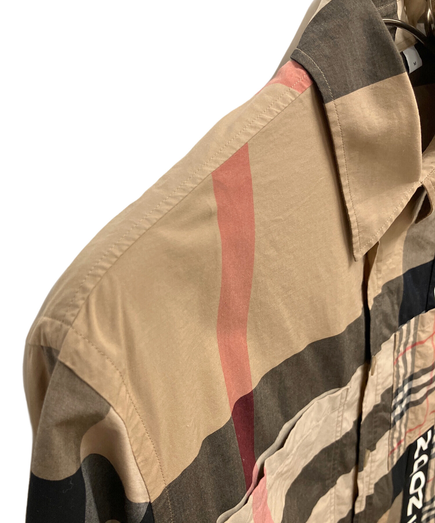 中古・古着通販】BURBERRY (バーバリー) ロゴパッチワークプリント長袖