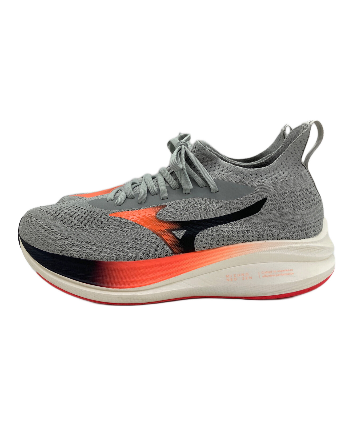 Mizuno ネオゼン 27.0 cm グレー/オレンジ 中古・古着通販】MIZUNO (ミズノ) NEO ZEN（ネオゼン）ランニング