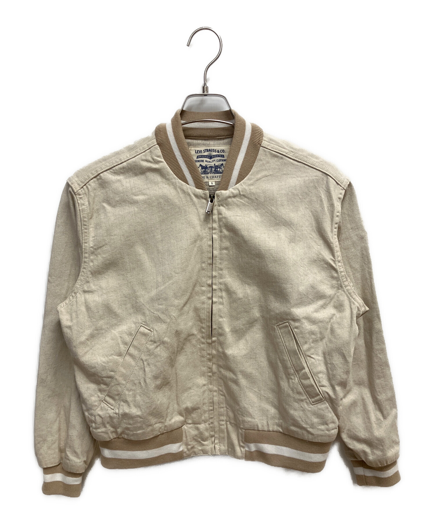 中古・古着通販】LEVI'S (リーバイス) ボンバージャケット ベージュ