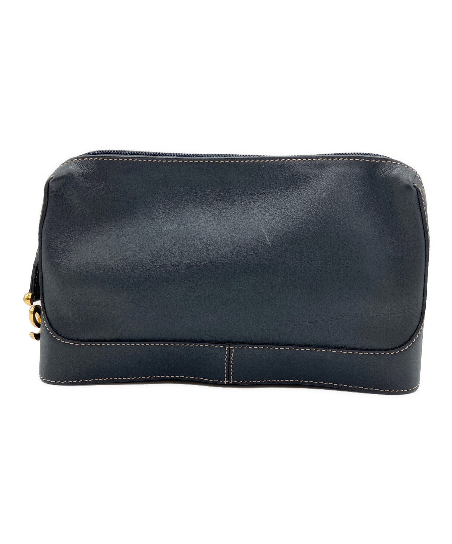 中古・古着通販】LOEWE (ロエベ) アナグラム クラッチバッグ ブラック