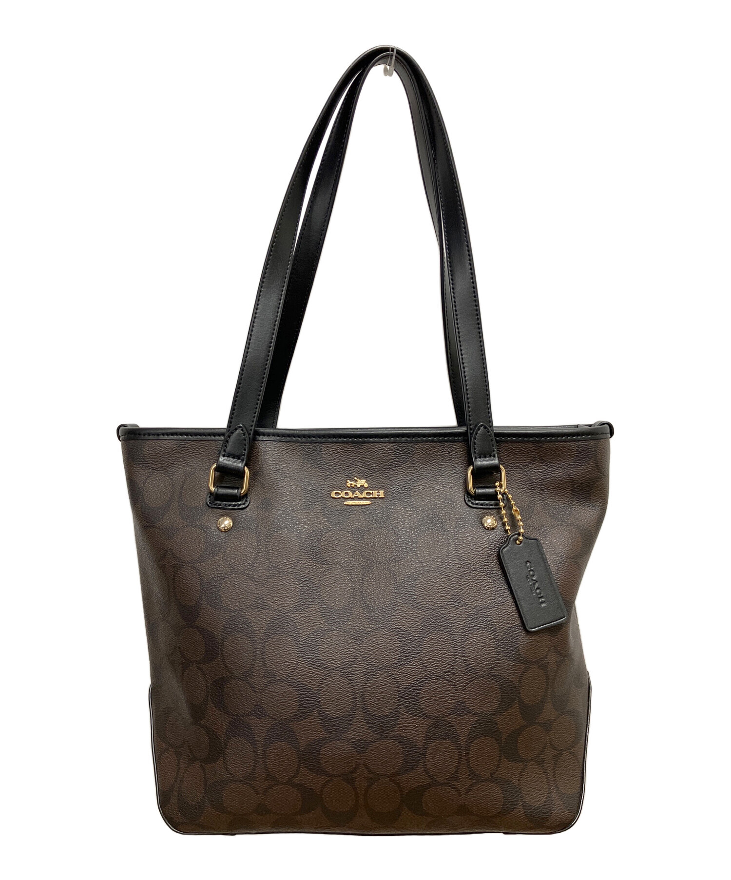 中古・古着通販】COACH (コーチ) シグネチャー トートバッグ ブラウン