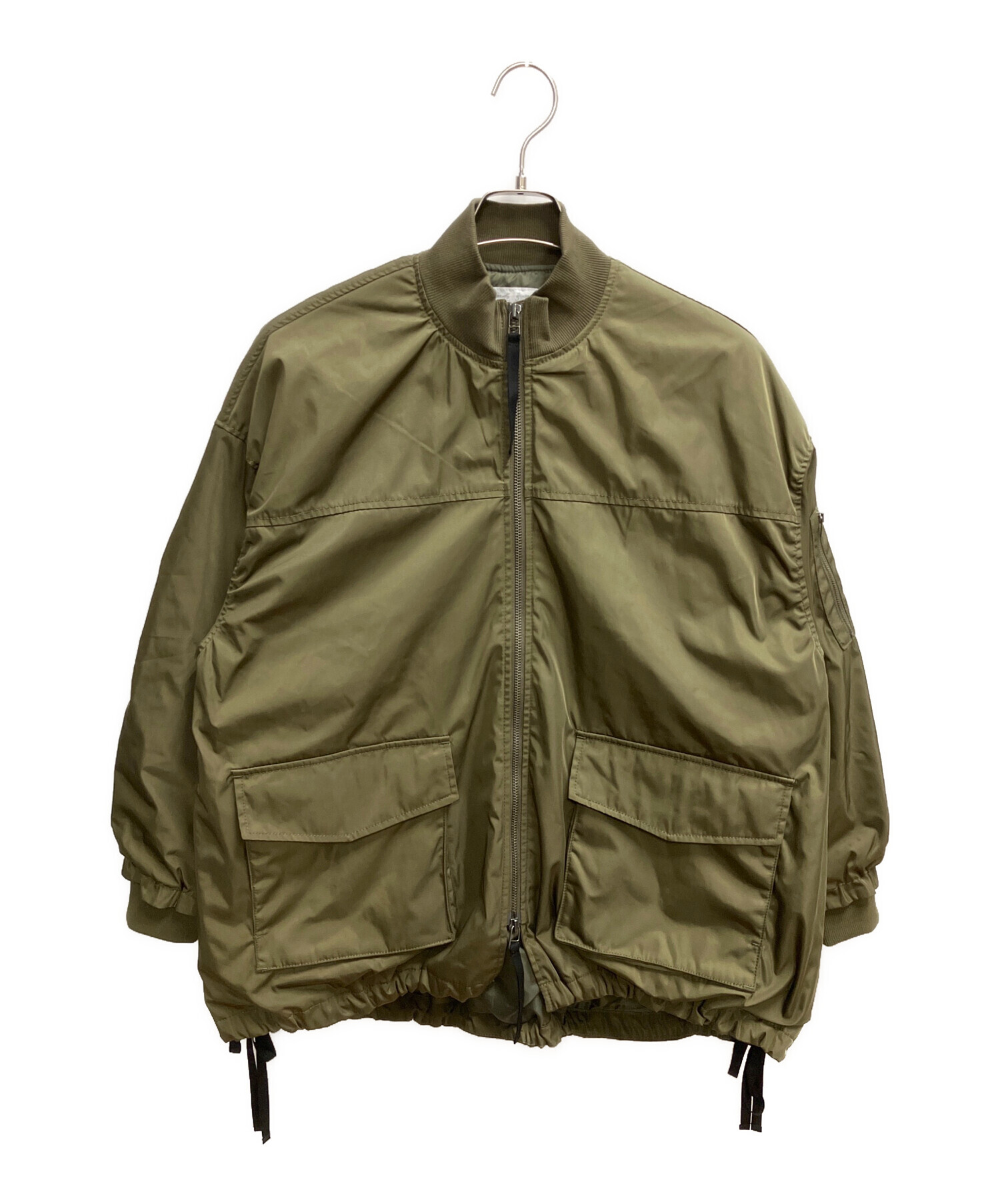 中古・古着通販】BEARDSLEY (ビアズリー) フレアMA-1ブルゾン カーキ