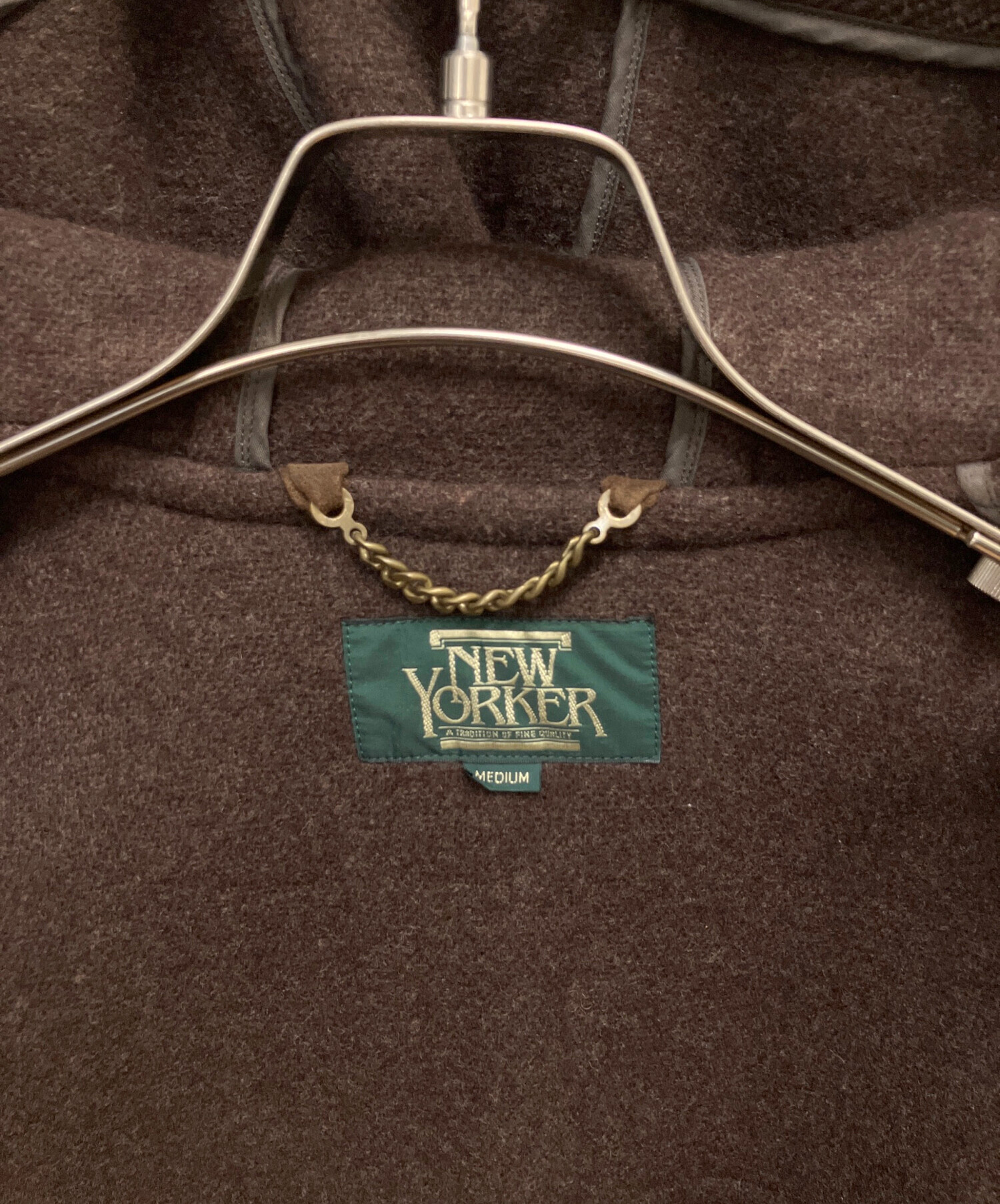 中古・古着通販】NEWYORKER (ニューヨーカー) ダッフルコート ブラウン