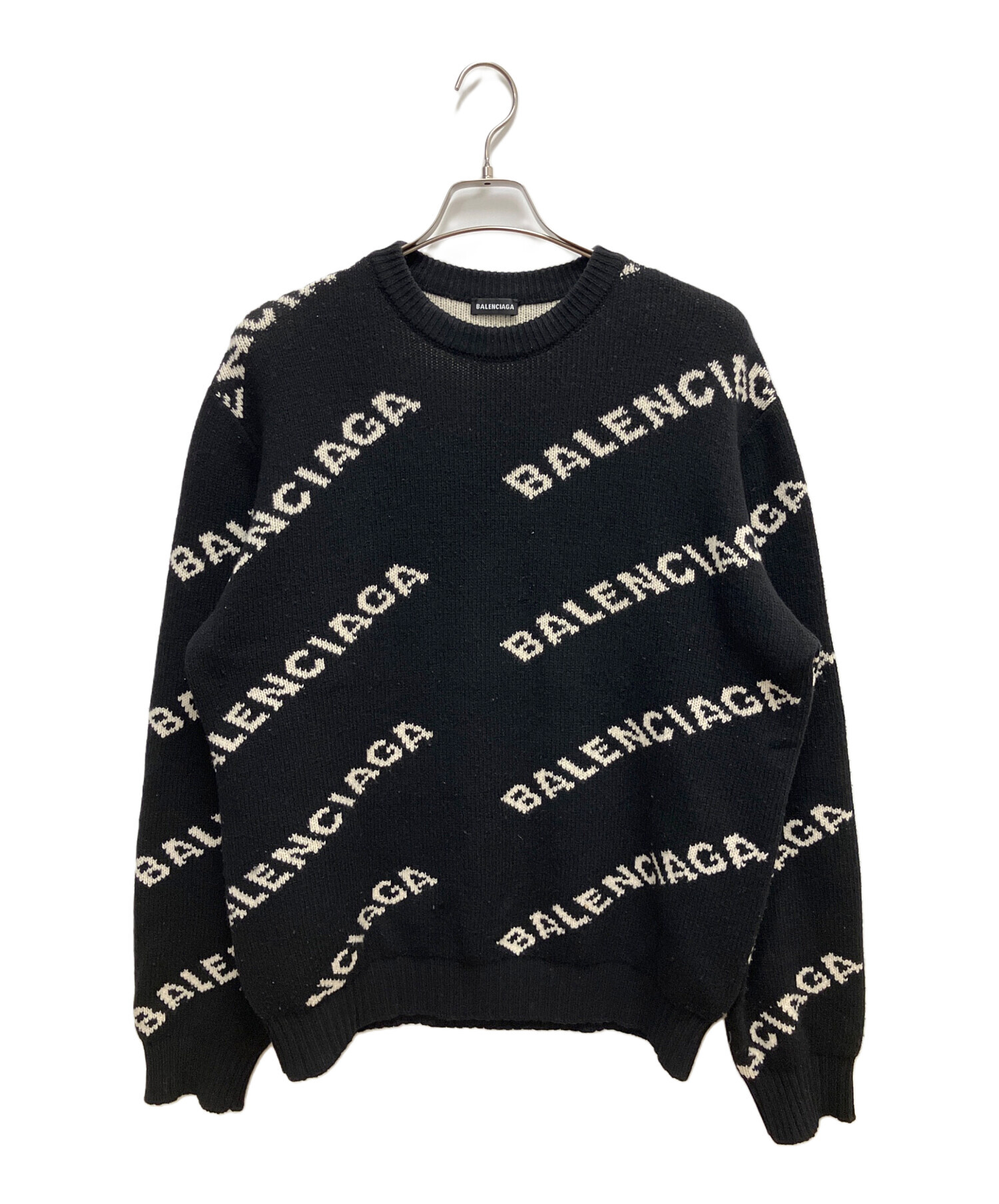 中古・古着通販】BALENCIAGA (バレンシアガ) Allover Logo Crewneck