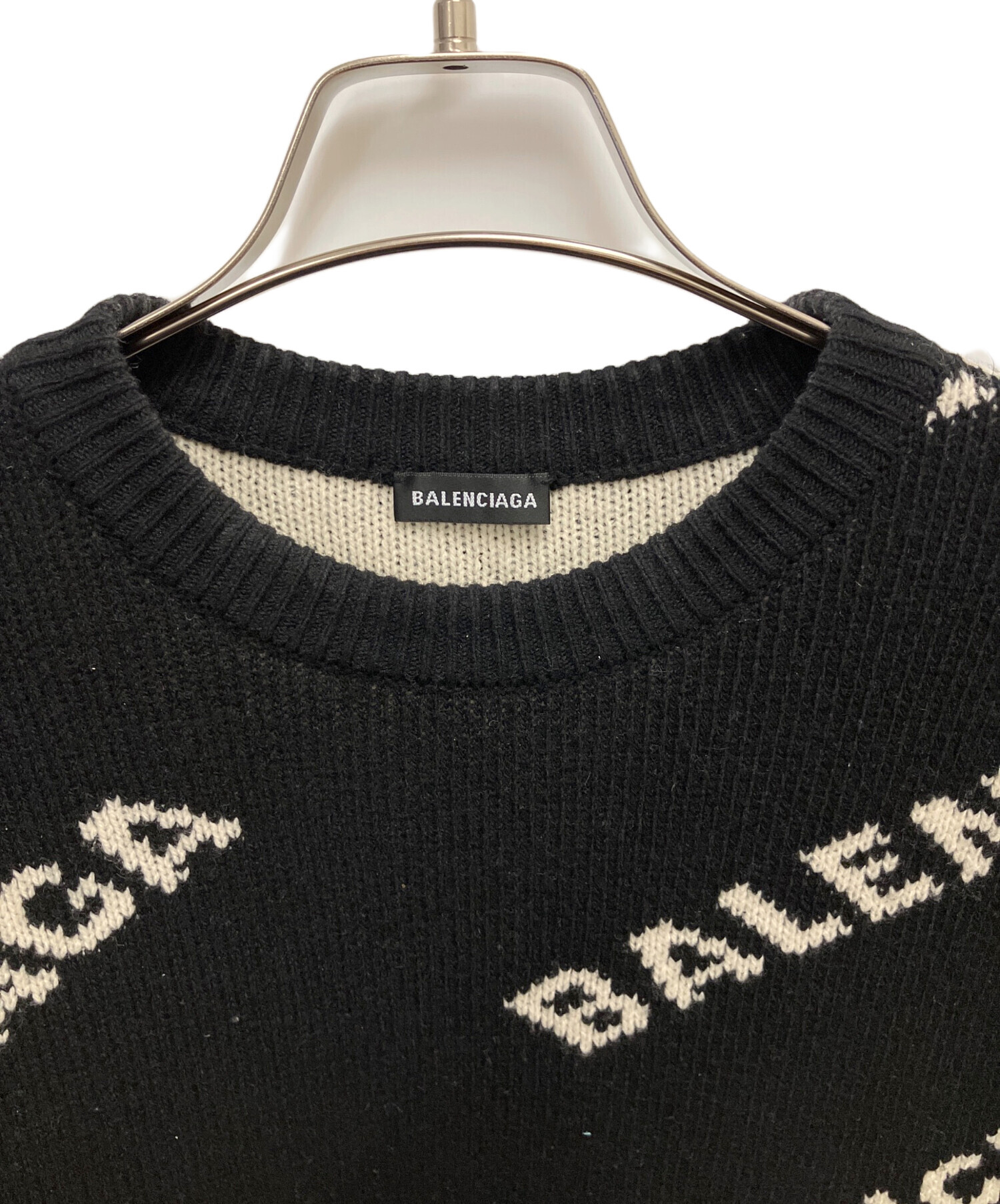 中古・古着通販】BALENCIAGA (バレンシアガ) Allover Logo Crewneck
