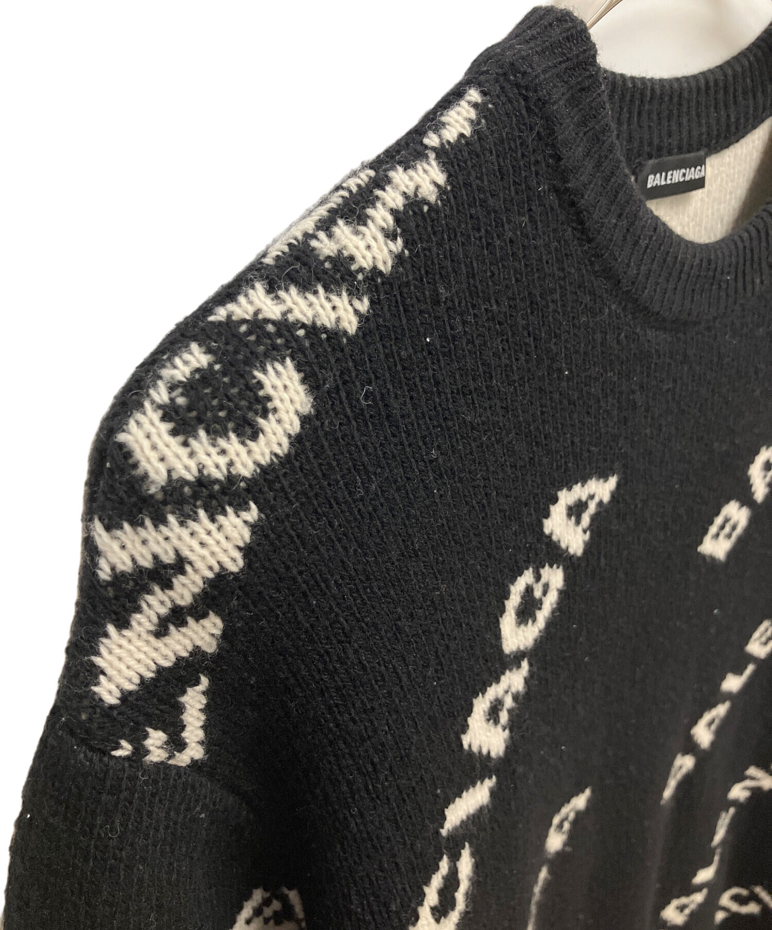 中古・古着通販】BALENCIAGA (バレンシアガ) Allover Logo Crewneck