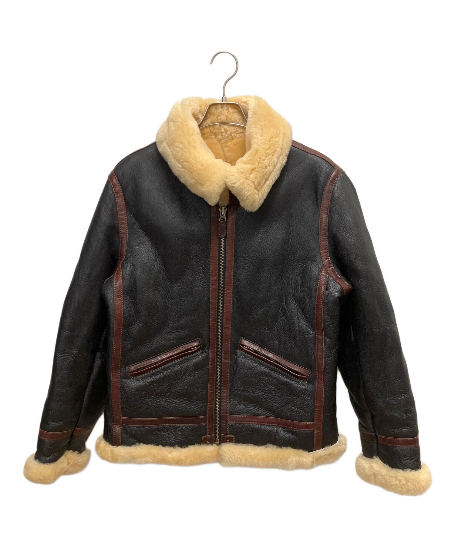 DAF　ヴィンテージ　ムートンライナー付き　ラムレザー　ジャケット　Lサイズ 中古・古着通販】LIASON (リエゾン) TYPE B-6 JACKET ムートン