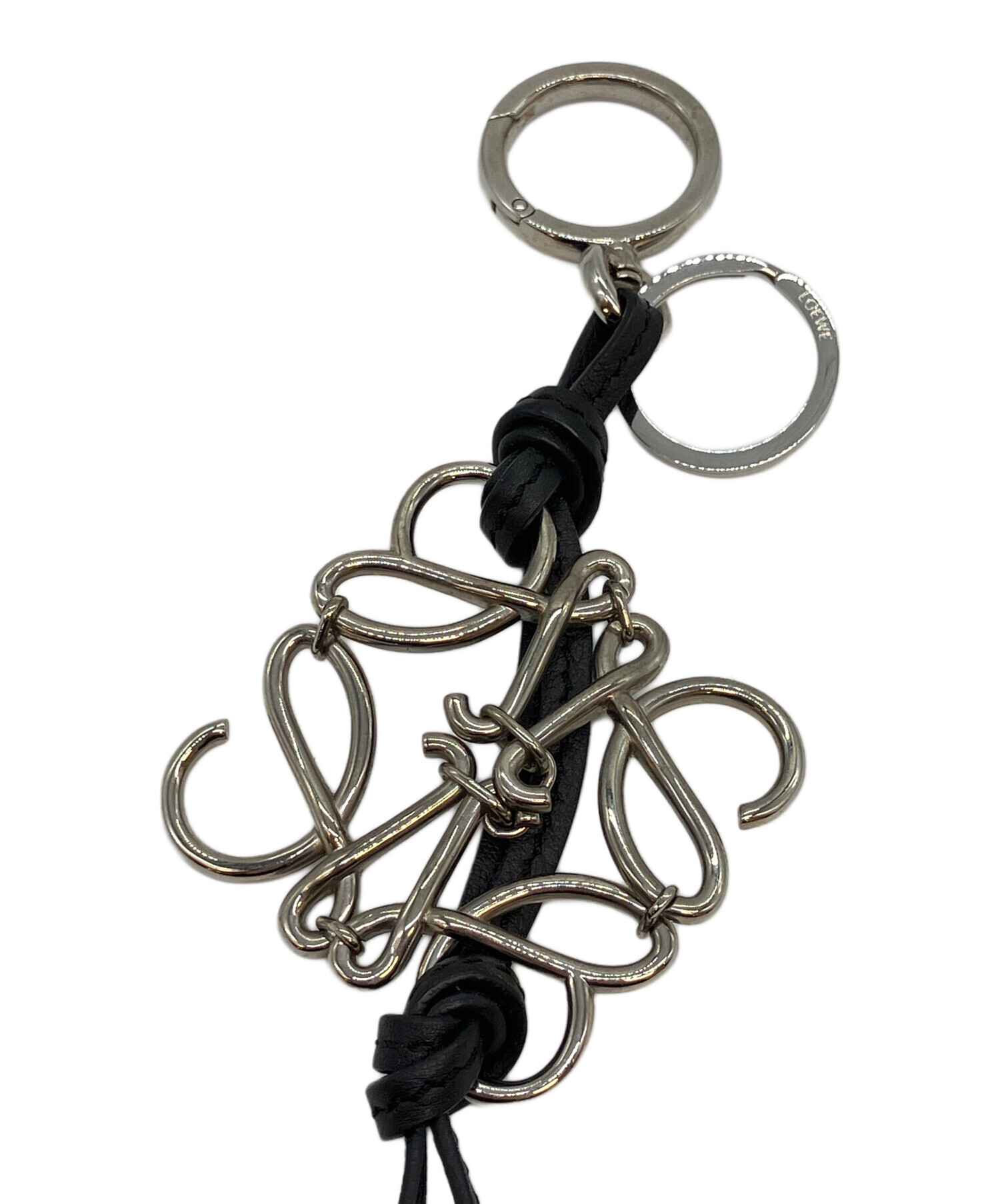 中古・古着通販】LOEWE (ロエベ) バッグチャーム ブラック×シルバー