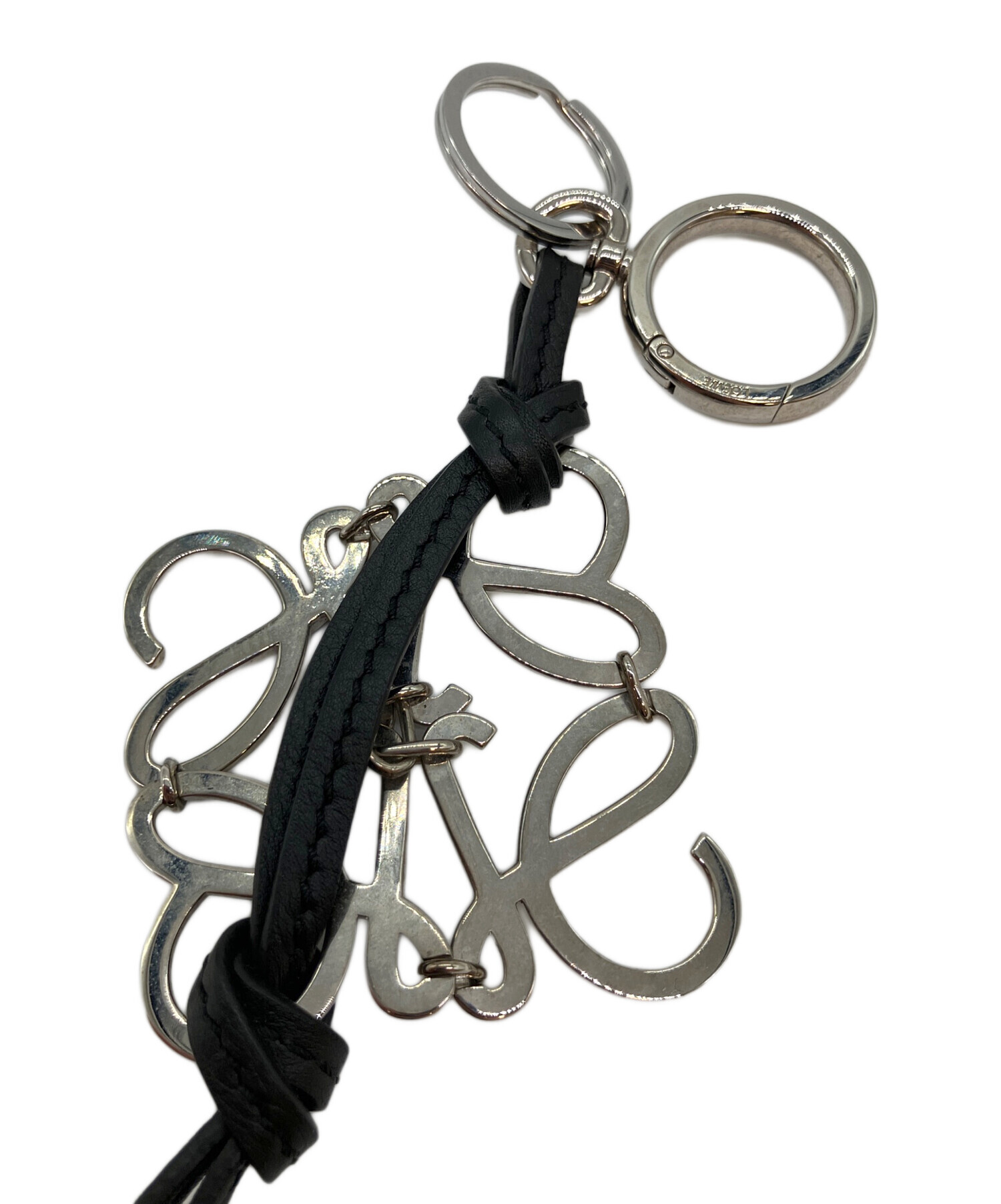 中古・古着通販】LOEWE (ロエベ) バッグチャーム ブラック×シルバー