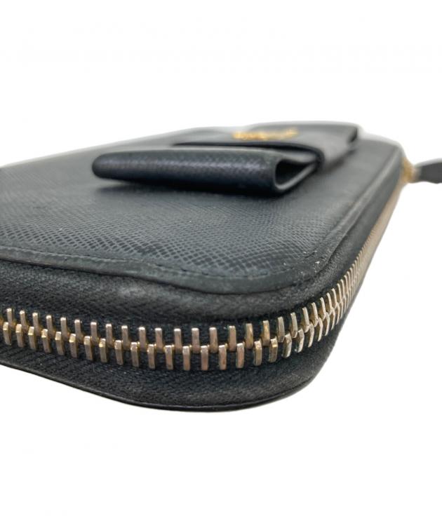 中古・古着通販】PRADA (プラダ) SAFFIANO FIOCCO 長財布 ブラック