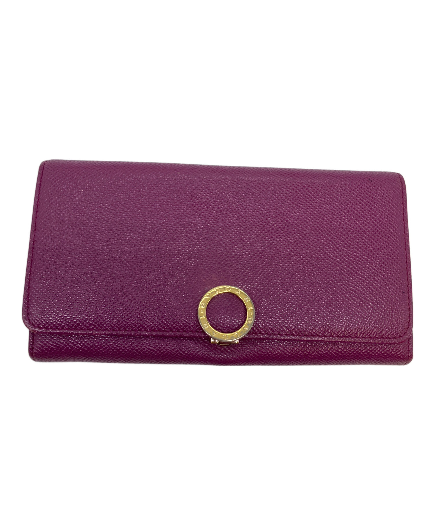 中古・古着通販】BVLGARI (ブルガリ) フラップ長財布 パープル