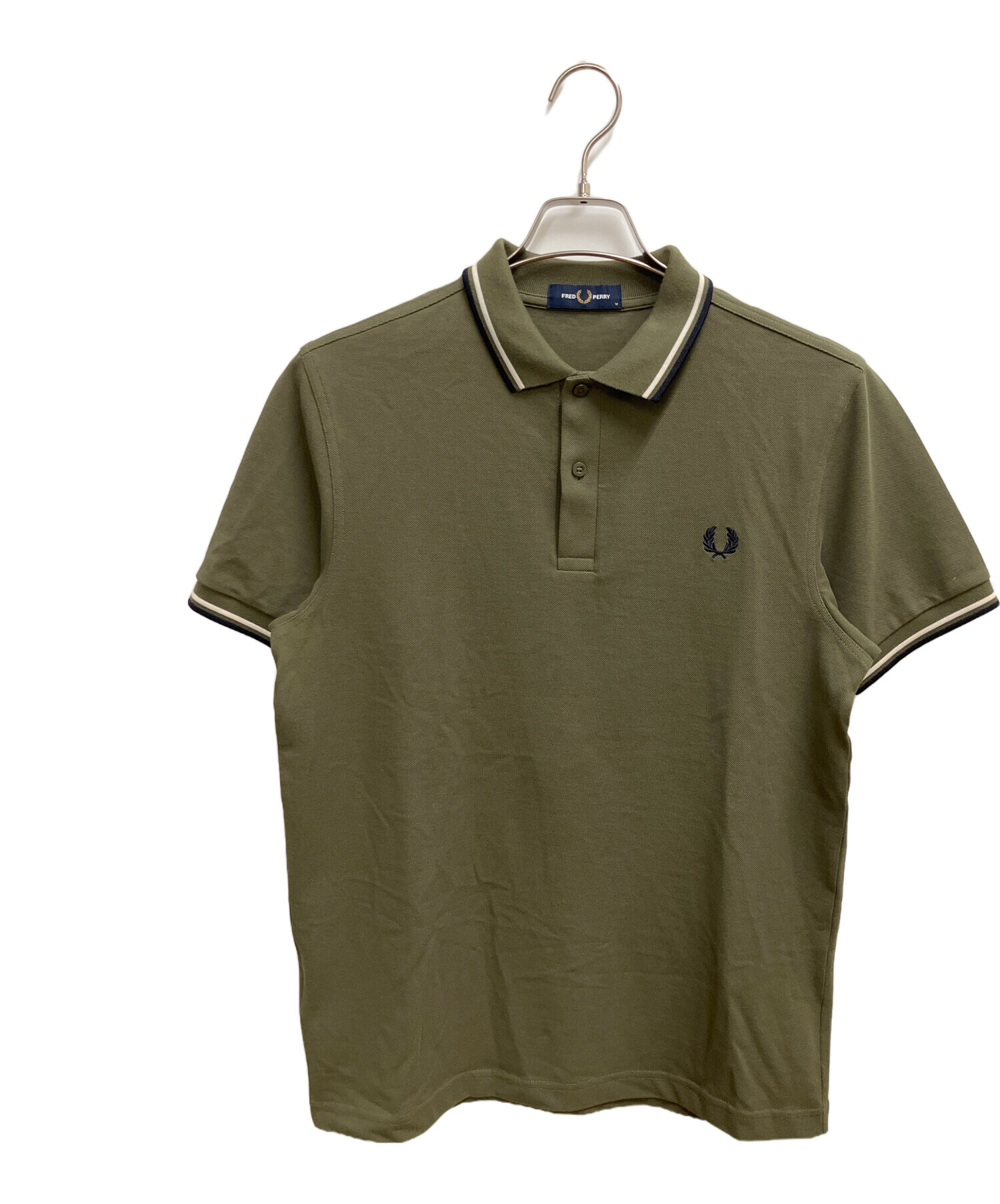 FRED PERRY 濃緑 ポロシャツ Mサイズ 中古・古着通販】FRED PERRY (フレッドペリー) ポロシャツ グリーン