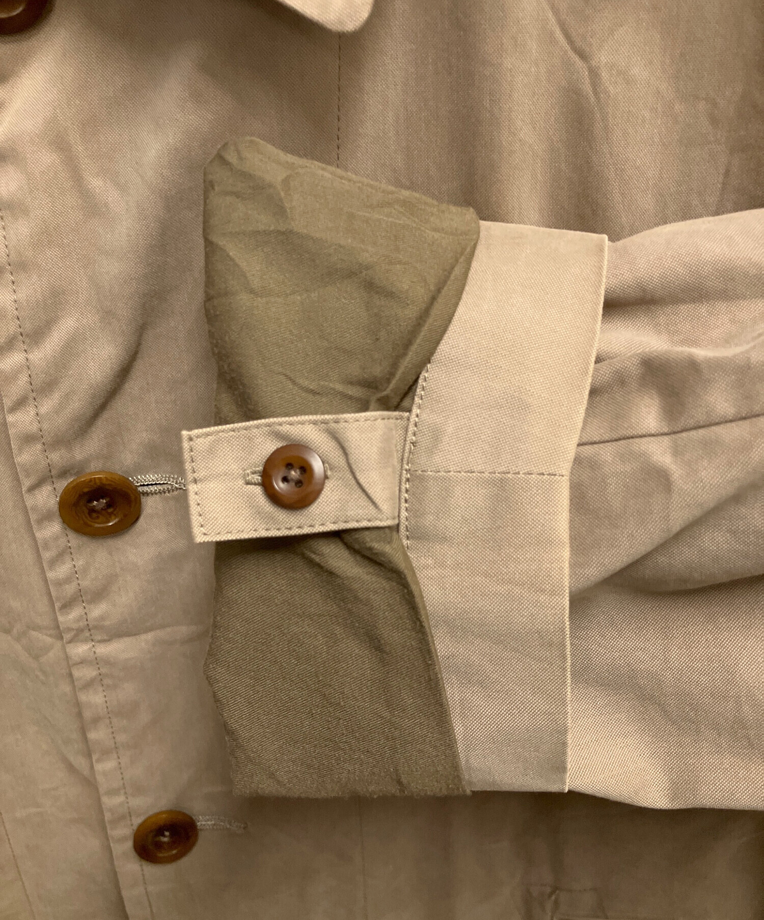 中古・古着通販】MHL (エムエイチエル) ステンカラーコート ベージュ