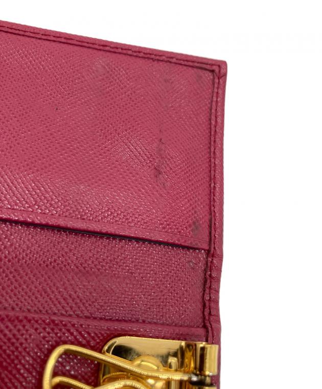 中古・古着通販】PRADA (プラダ) 6連キーケース ショッキングピンク
