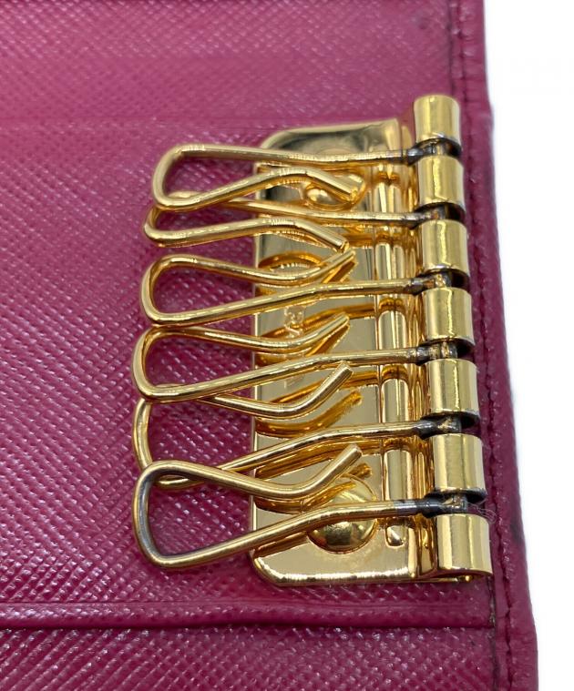 中古・古着通販】PRADA (プラダ) 6連キーケース ショッキングピンク