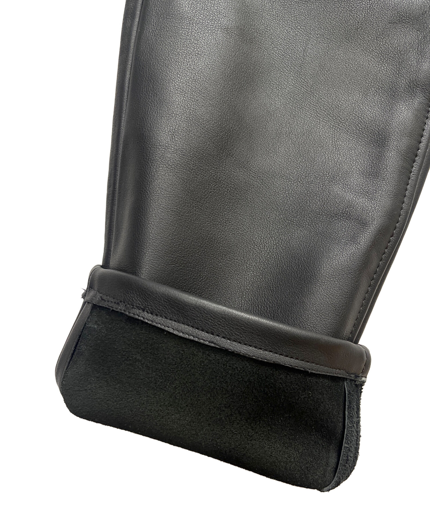 中古・古着通販】KADOYA (カドヤ) レザーパンツ ブラック サイズ:SIZE