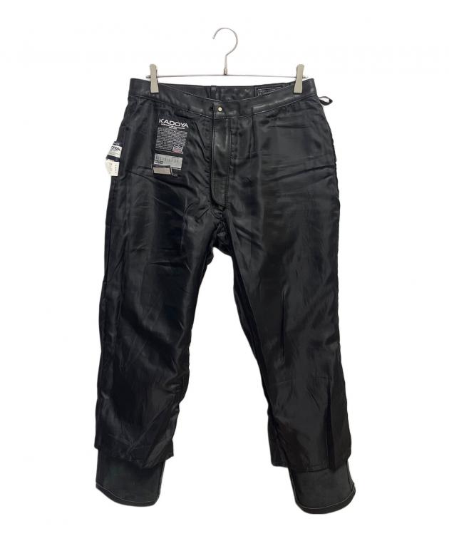 中古・古着通販】KADOYA (カドヤ) レザーパンツ ブラック サイズ:SIZE