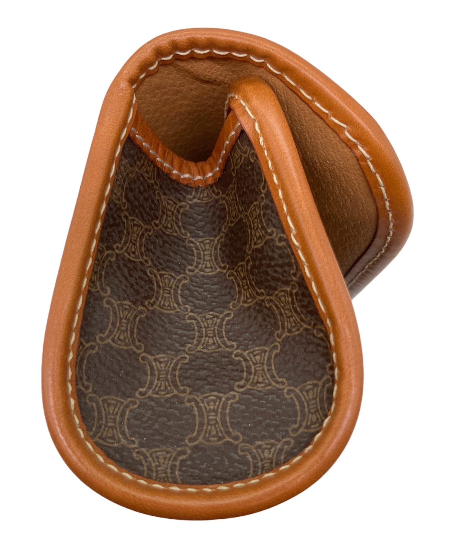 中古・古着通販】CELINE (セリーヌ) マカダム ポーチ ブラウン