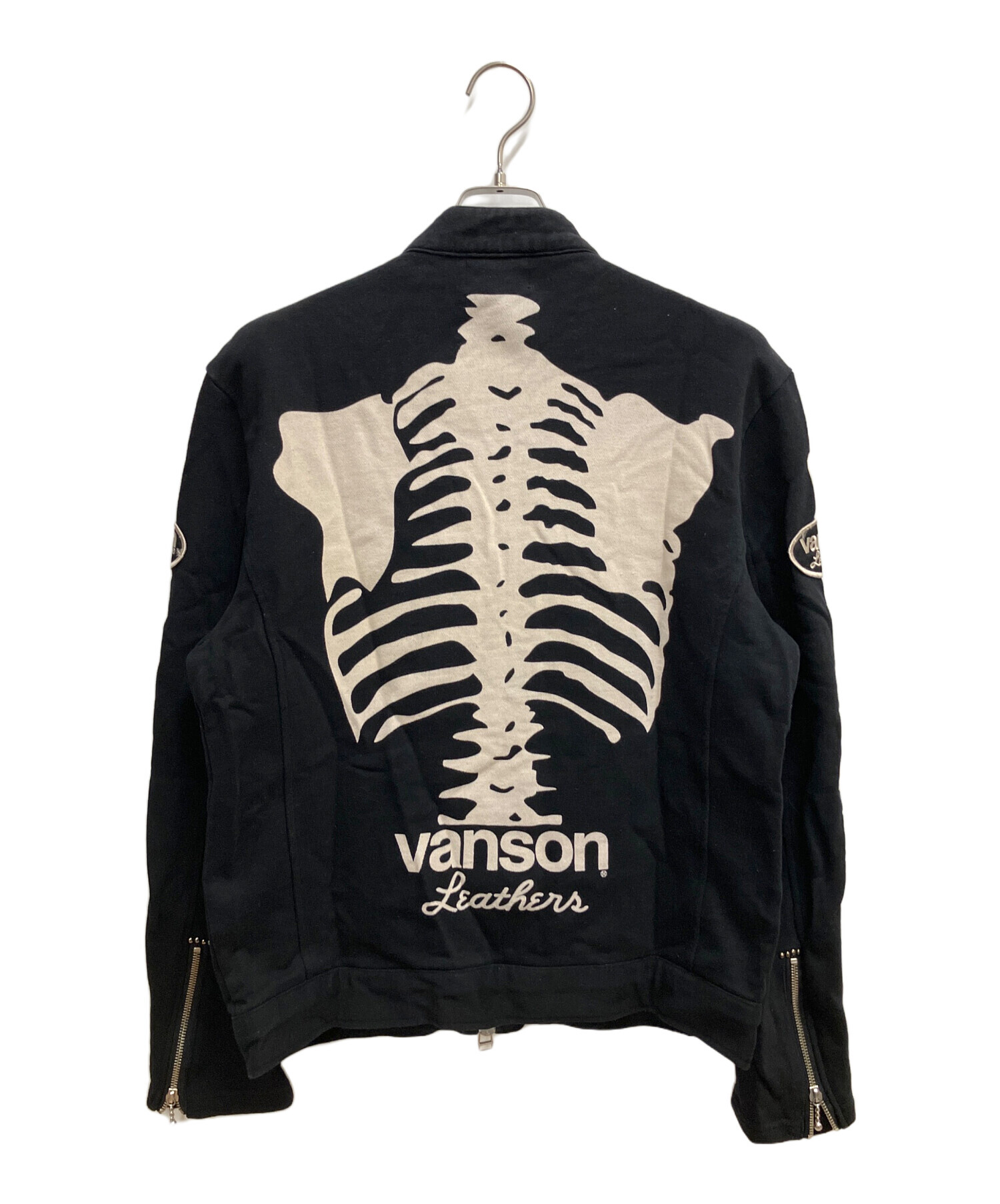 中古・古着通販】VANSON (バンソン) ライダースジャケット ブラック