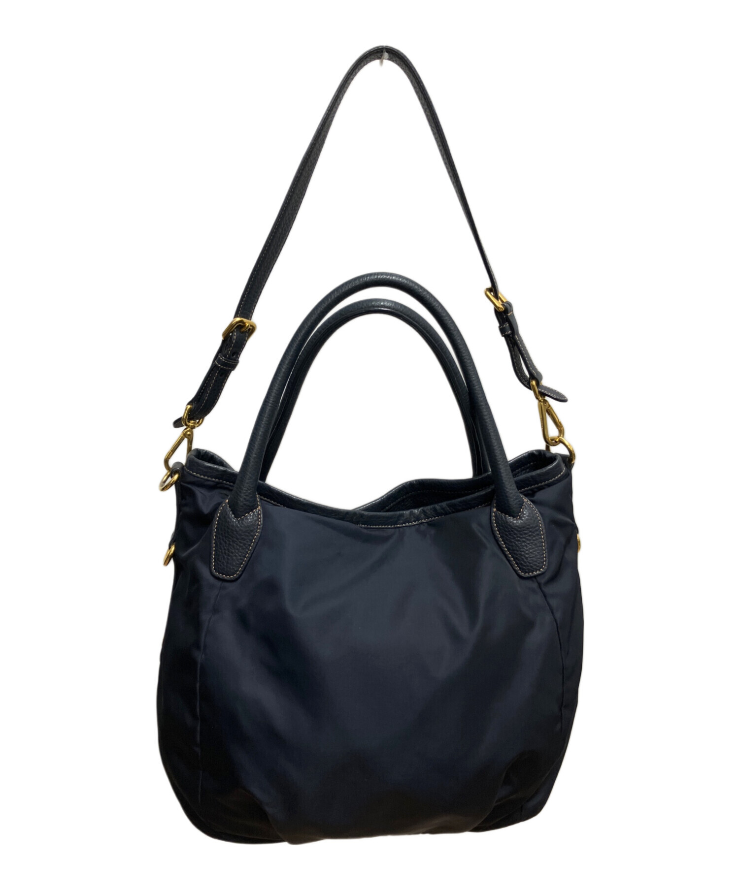 中古・古着通販】PRADA (プラダ) TESSUTO VIT.DAI 2WAYバッグ ネイビー